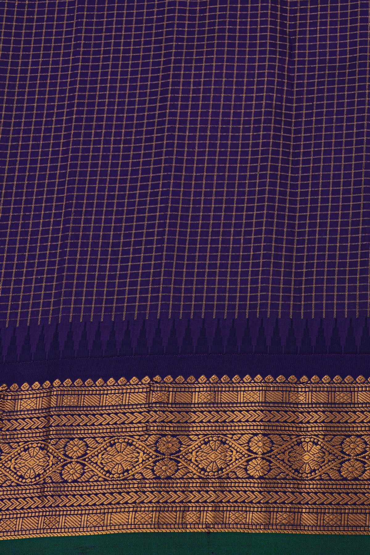 Gadwal Silk Orange Saree