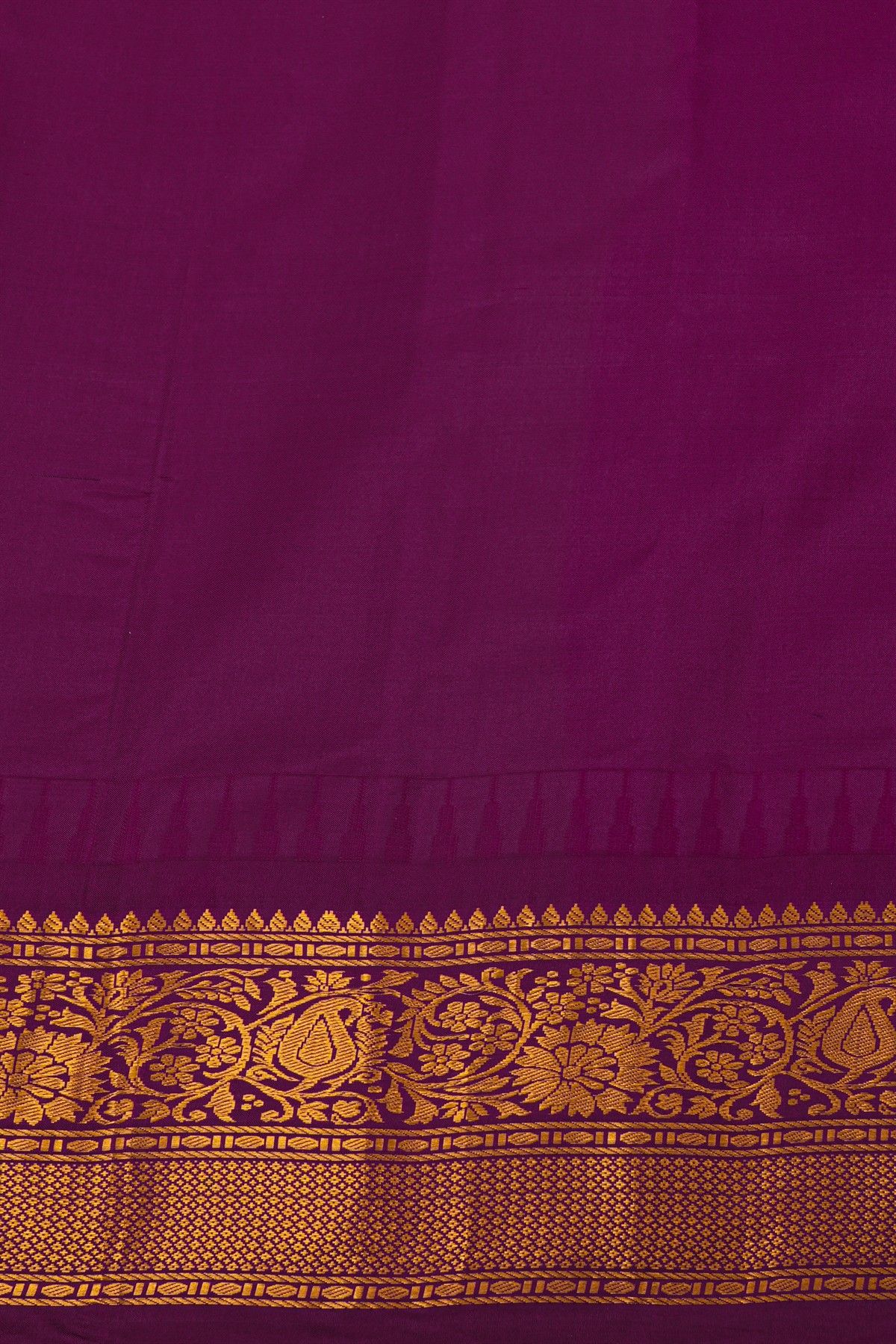 Gadwal Silk Yellow Saree