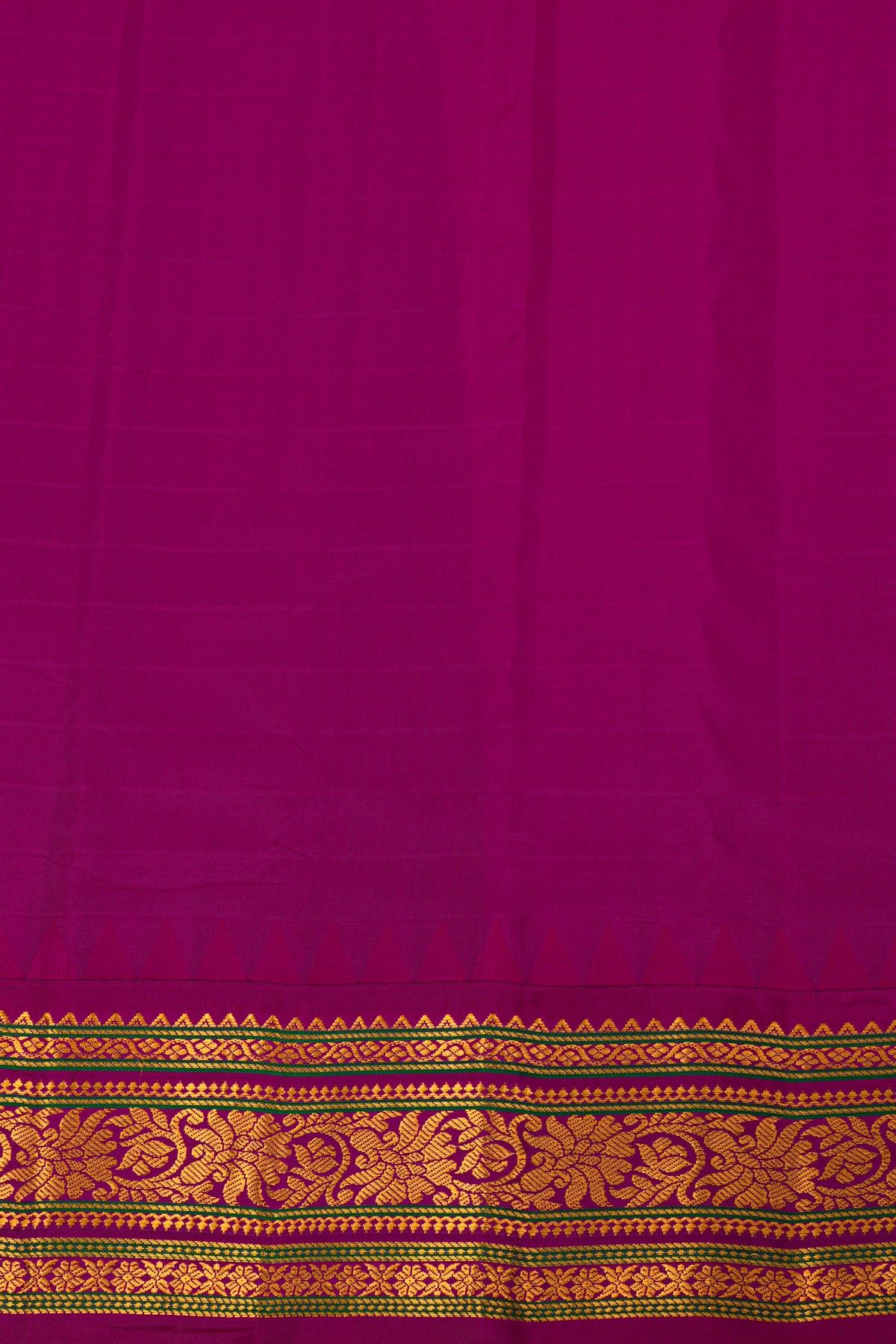 Gadwal Silk Off White Saree