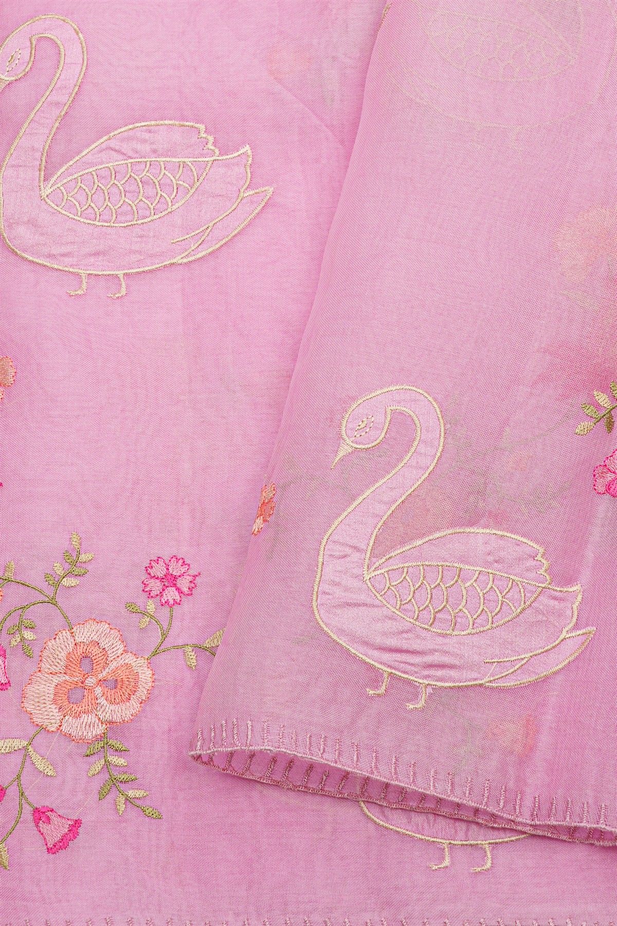 Designer Kora Pink Saree