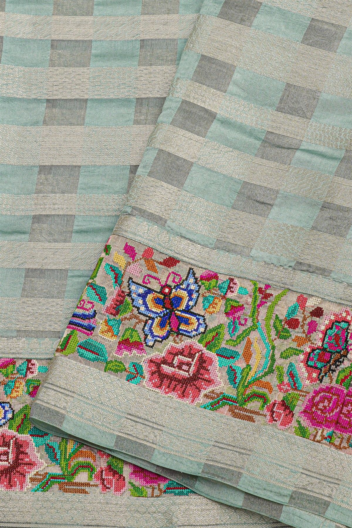 Designer Kora Multi Colour Saree