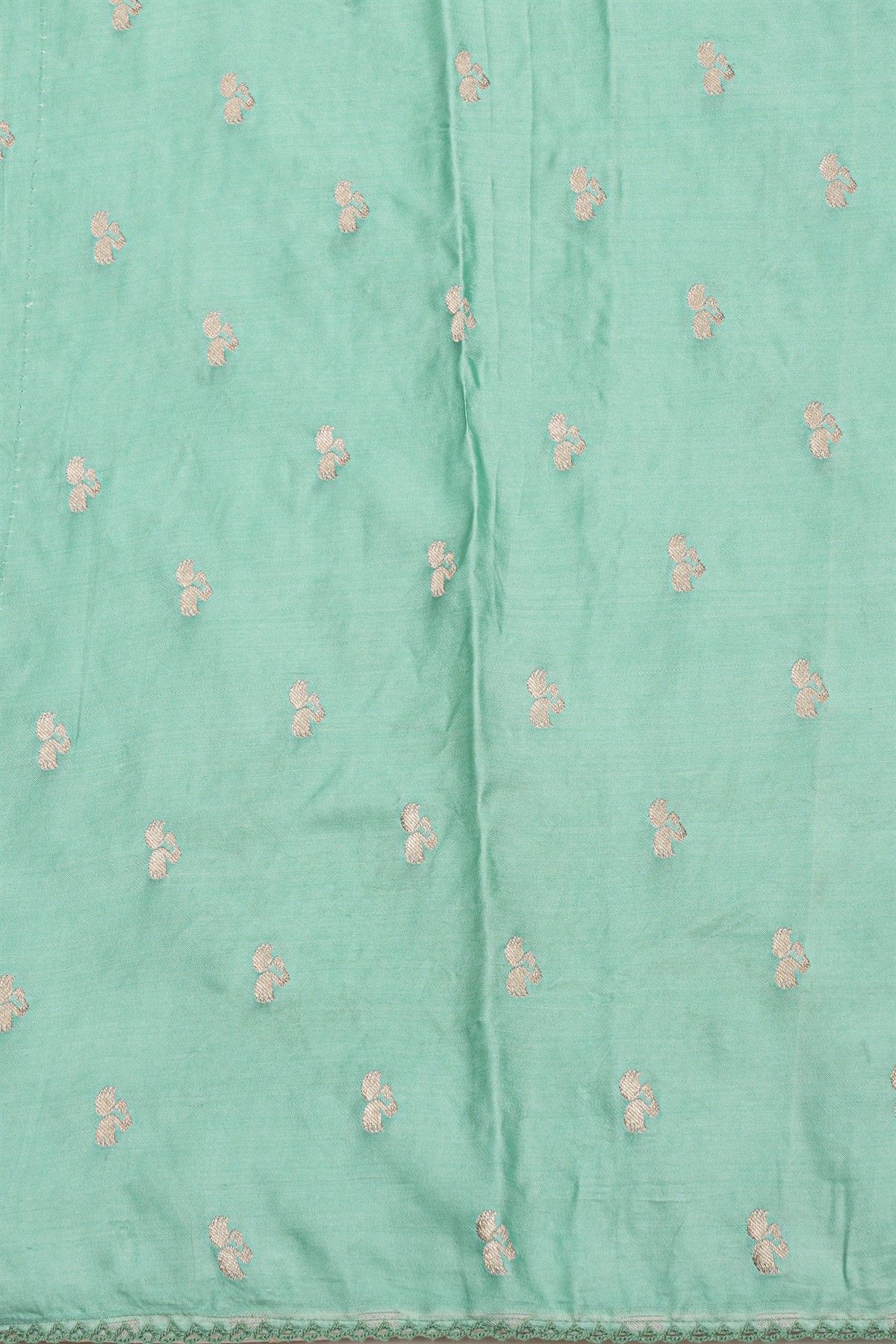 Designer Kora Sea Green Saree