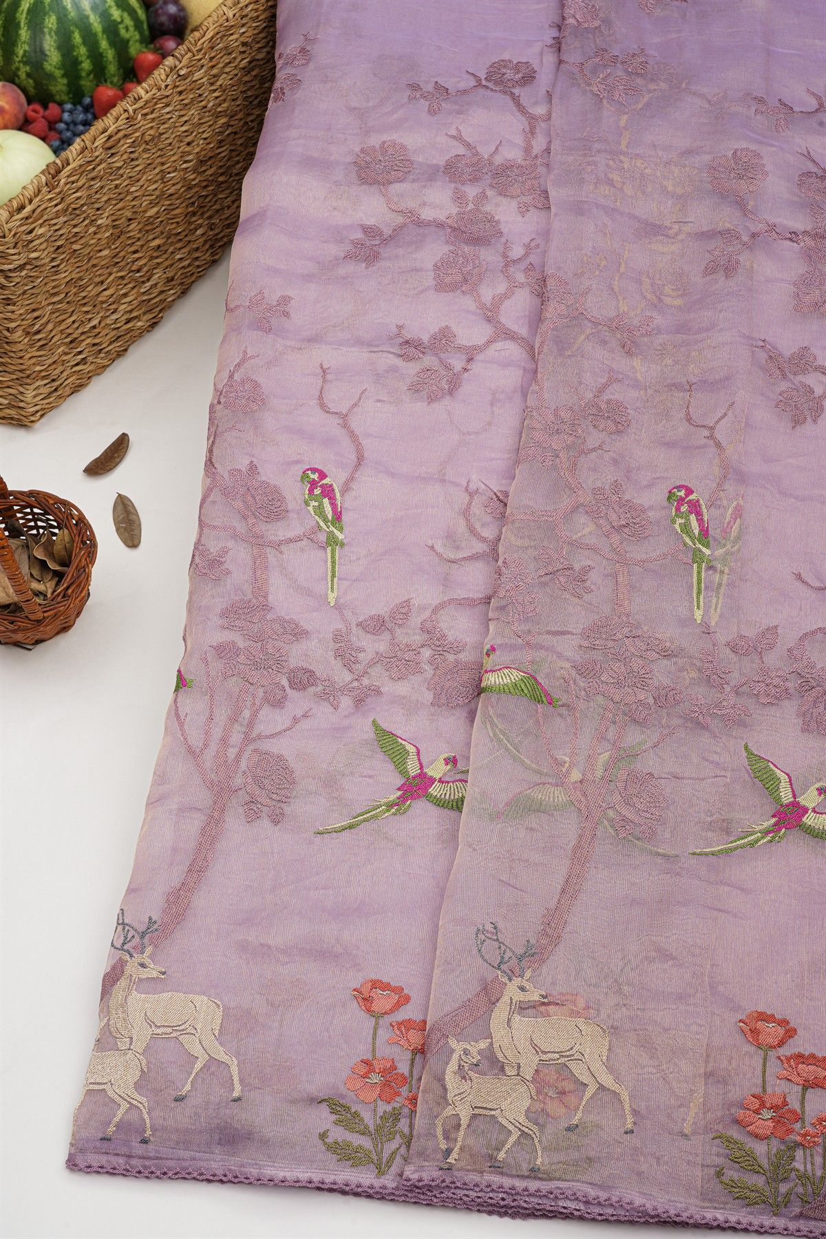 Designer Kora Lilac Saree