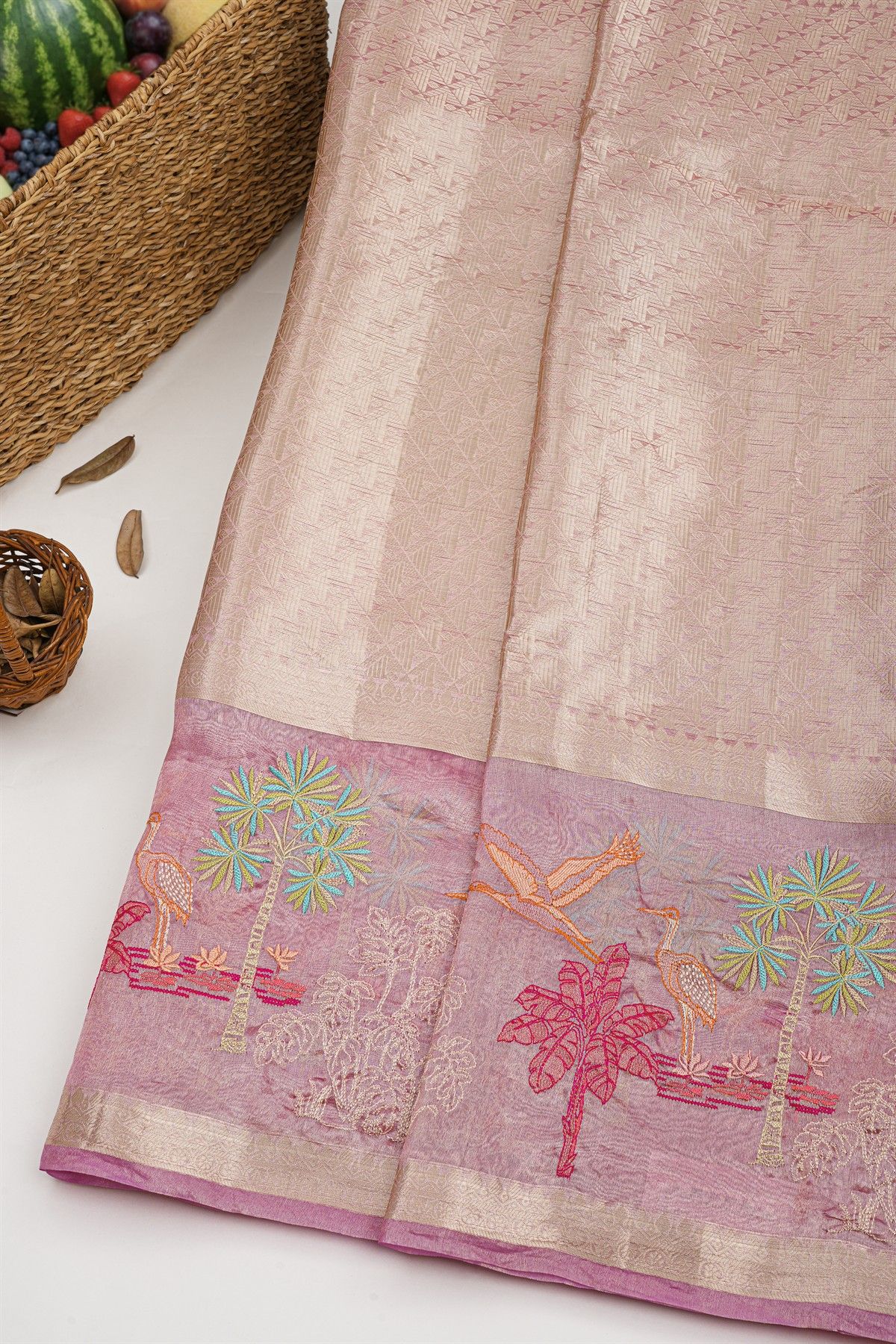 Designer Kora Dual Colour Saree