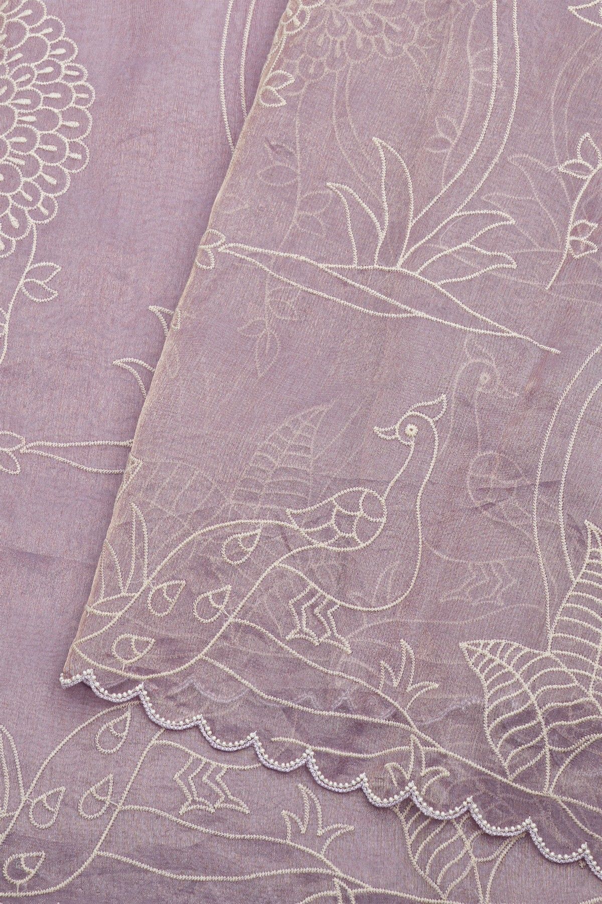 Designer Kora Lavender Saree