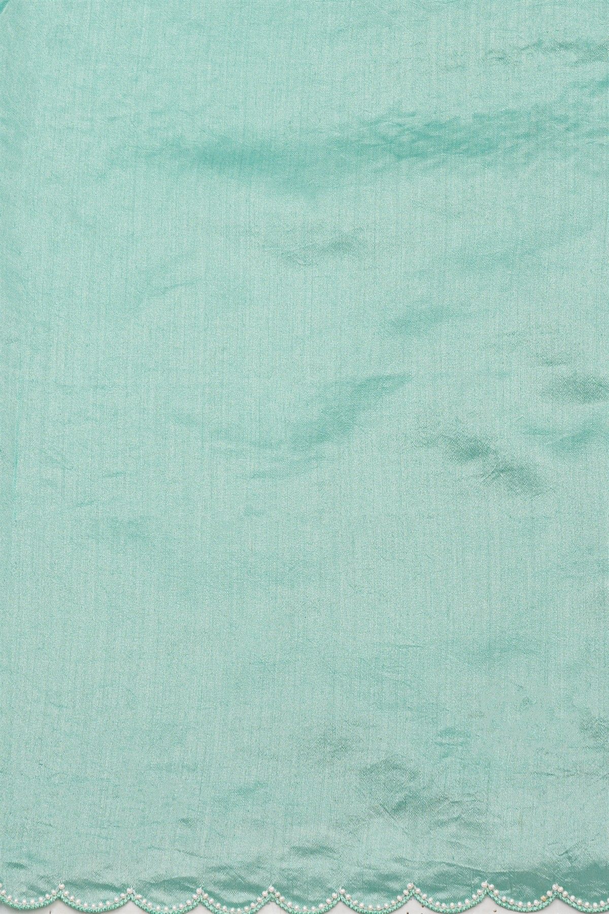 Designer Kora Sky Blue Saree