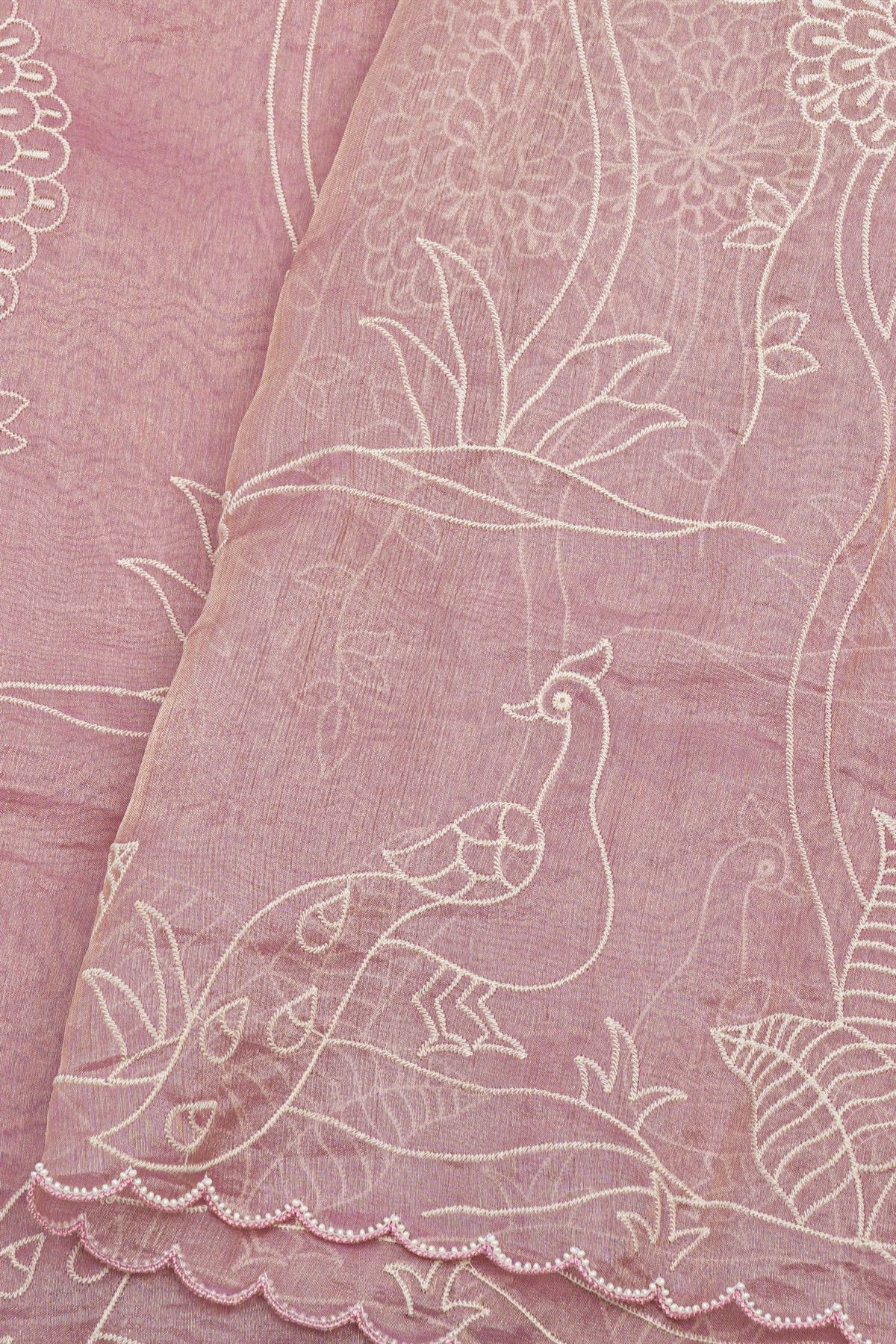 Designer Kora Pink Saree