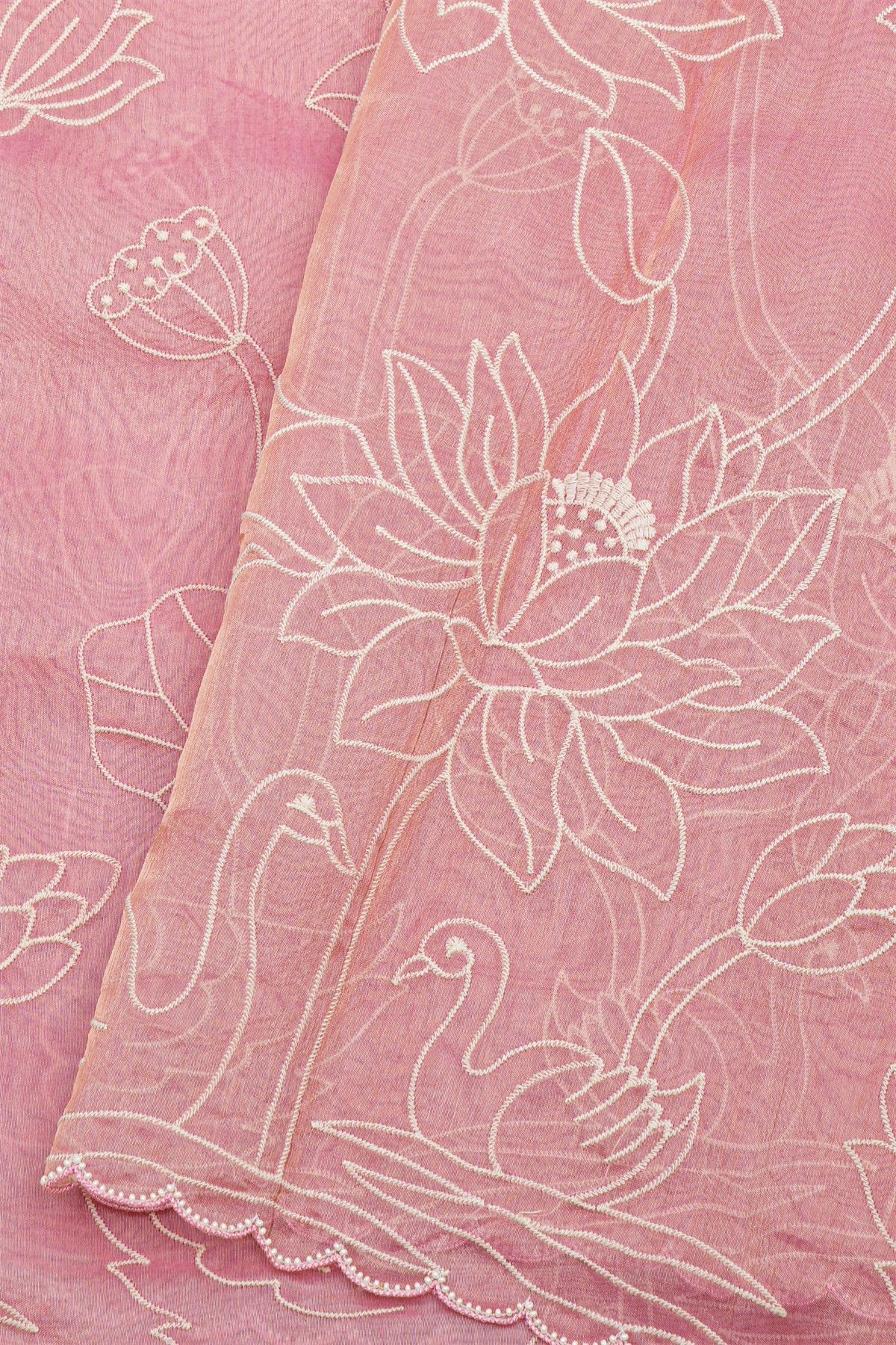 Designer Kora Pink Saree