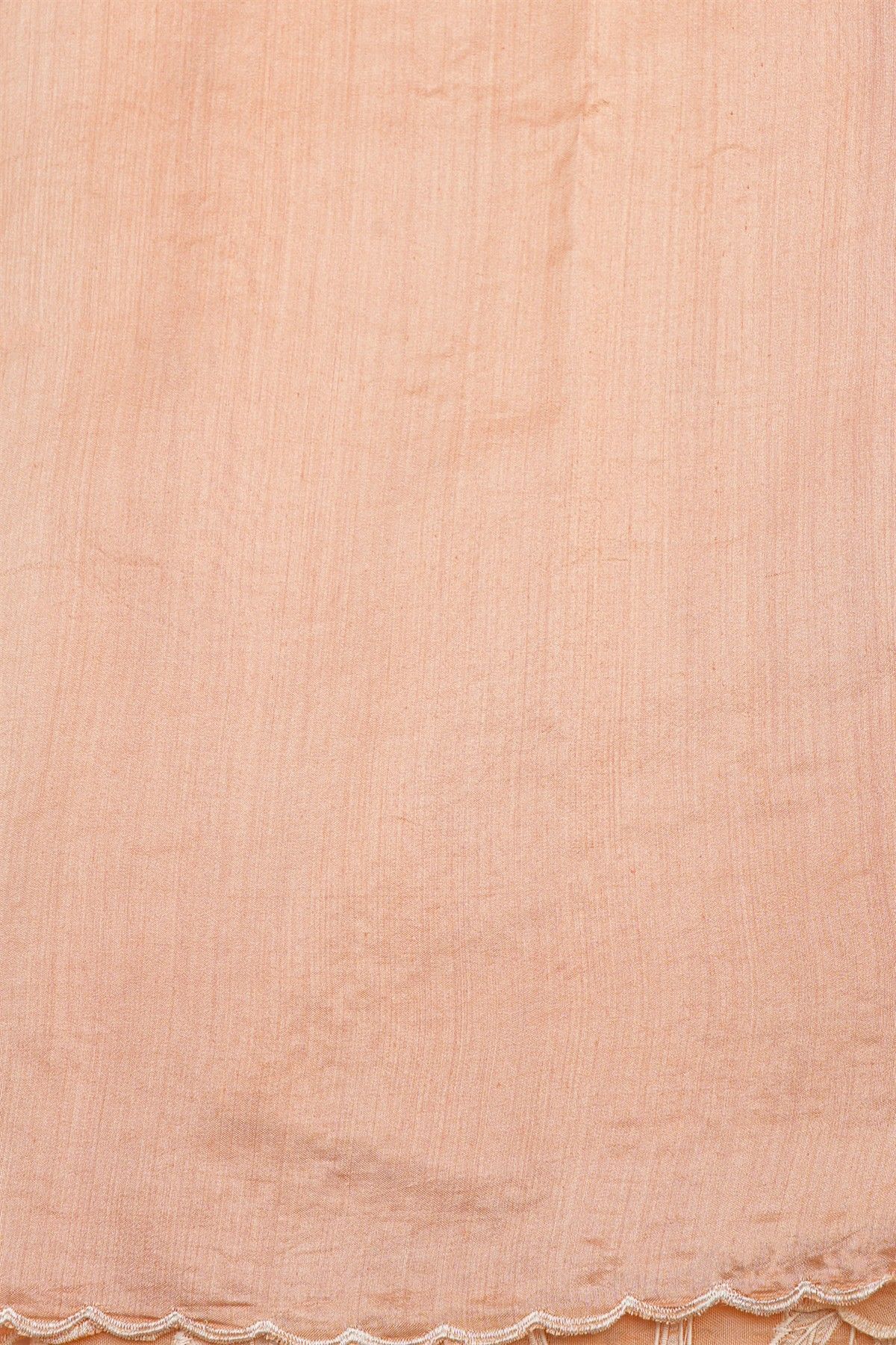 Designer Kora Peach Saree