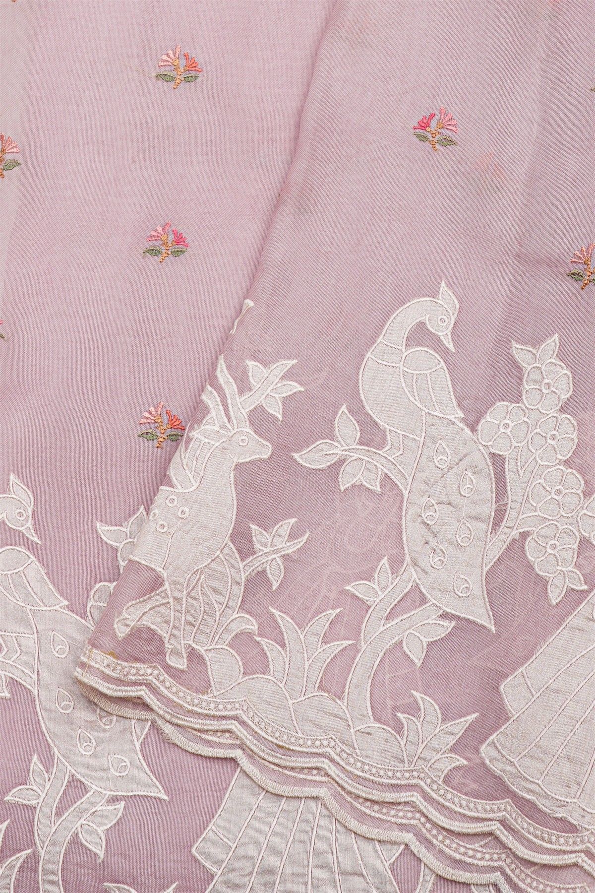 Designer Kora Light Pink Saree