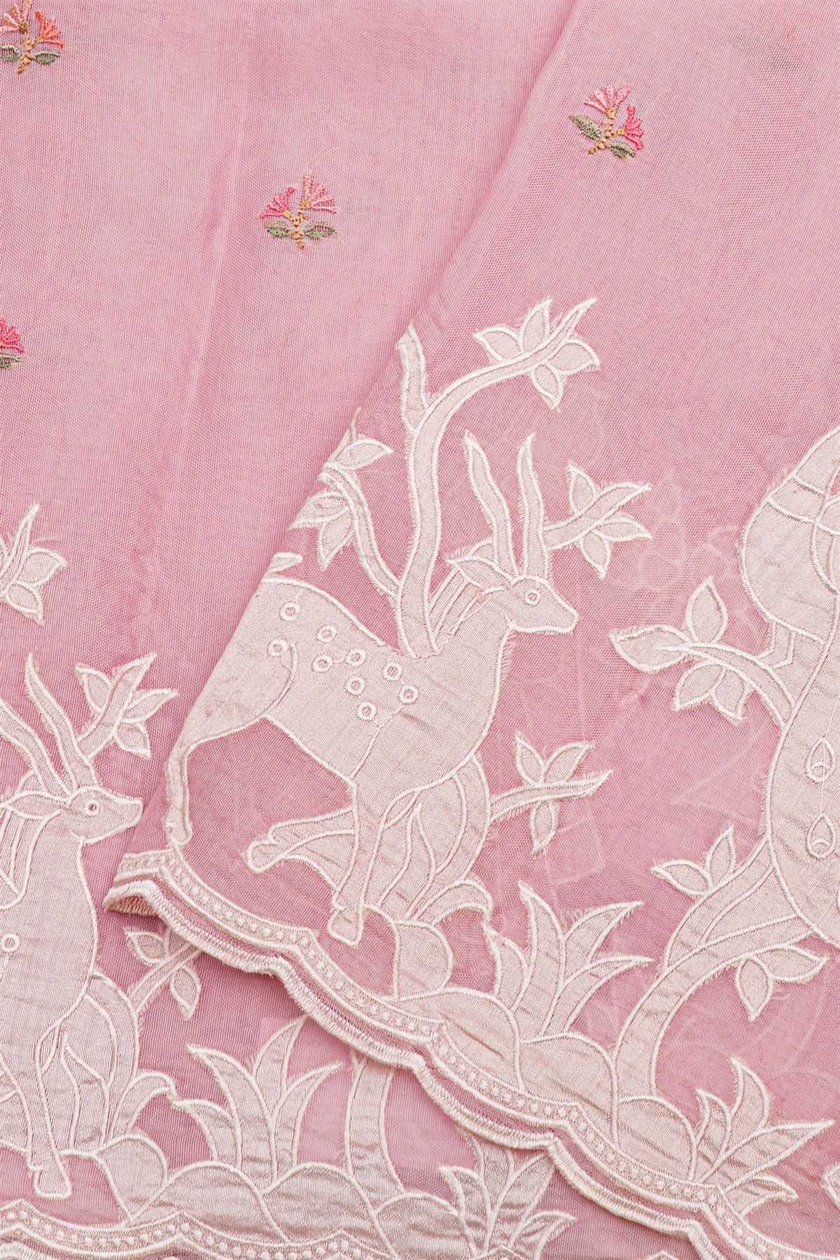 Designer Kora Pink Saree