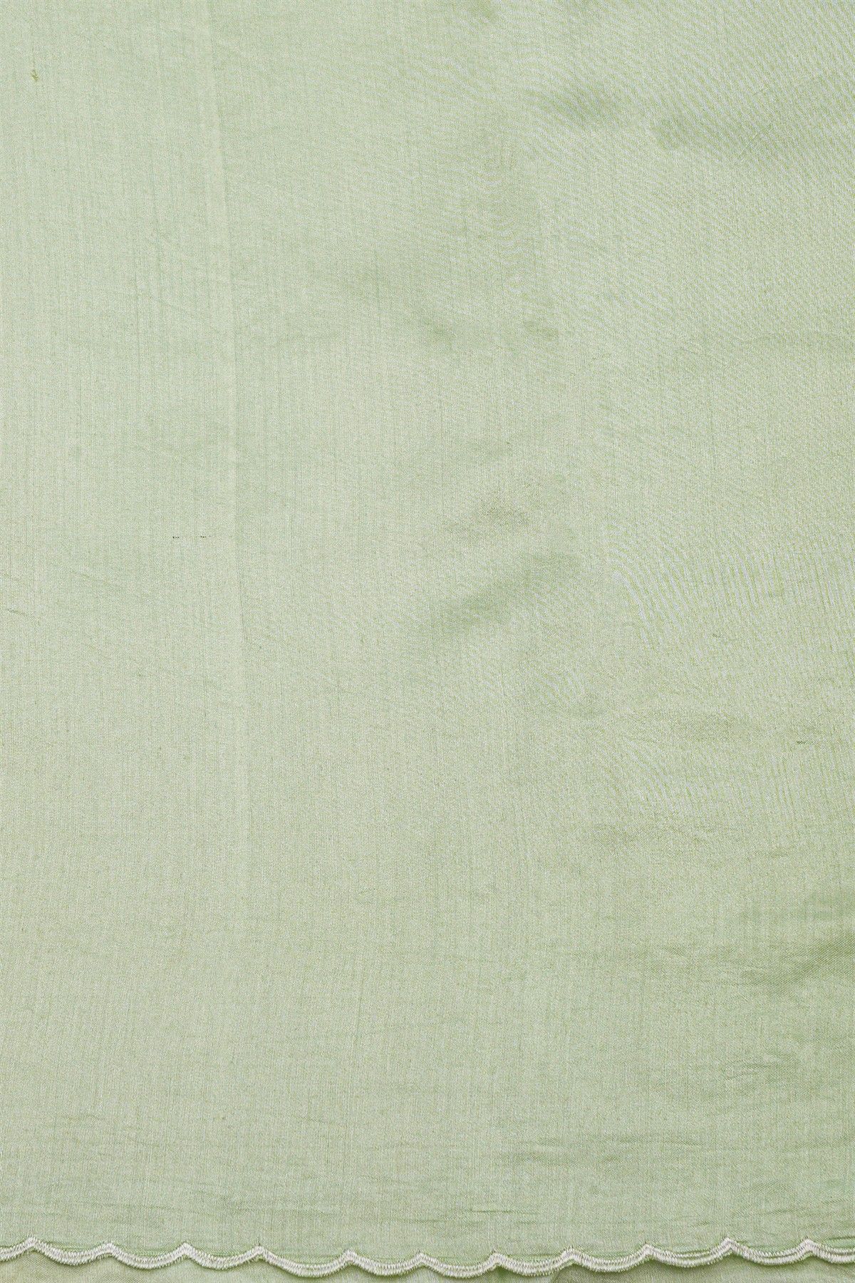 Designer Kora Pista Green Saree