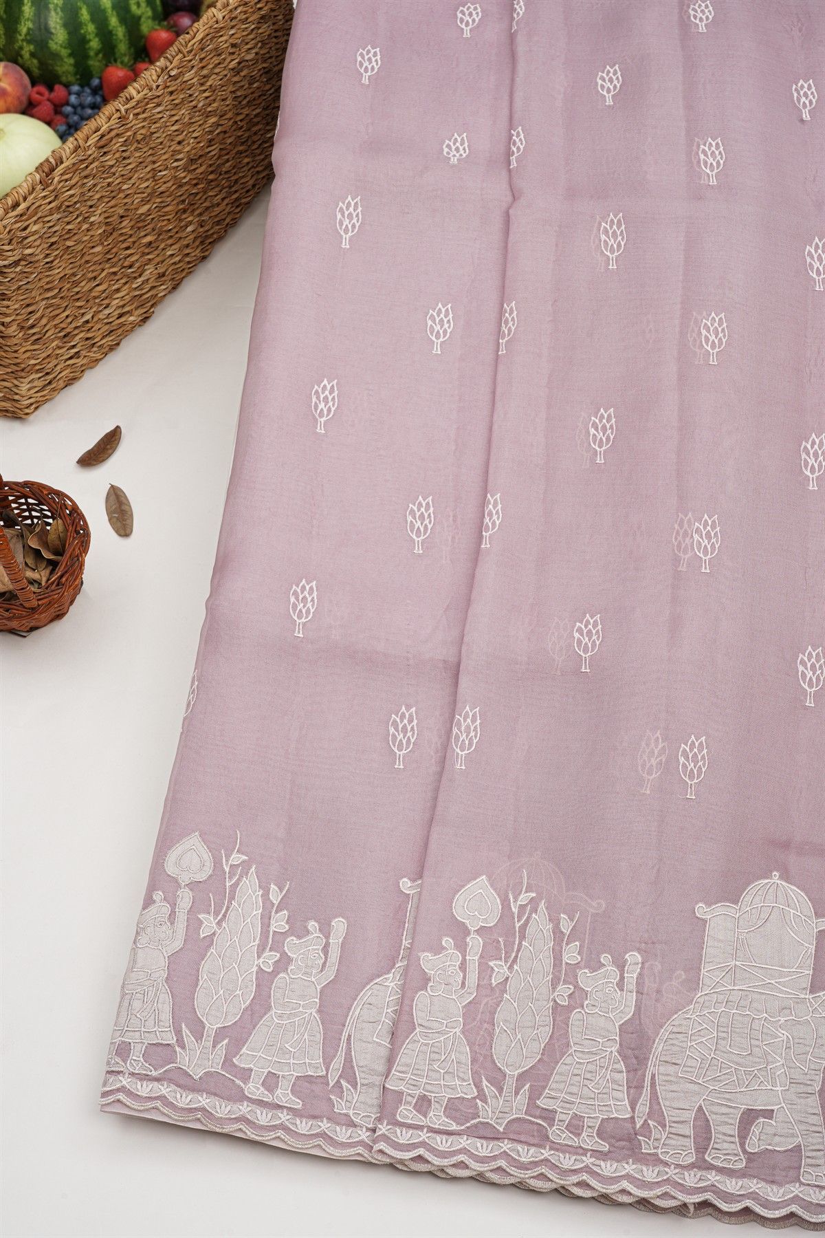 Designer Kora Lilac Saree