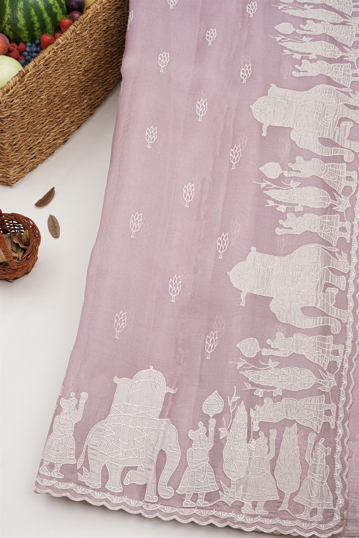 Designer Kora Lilac Saree