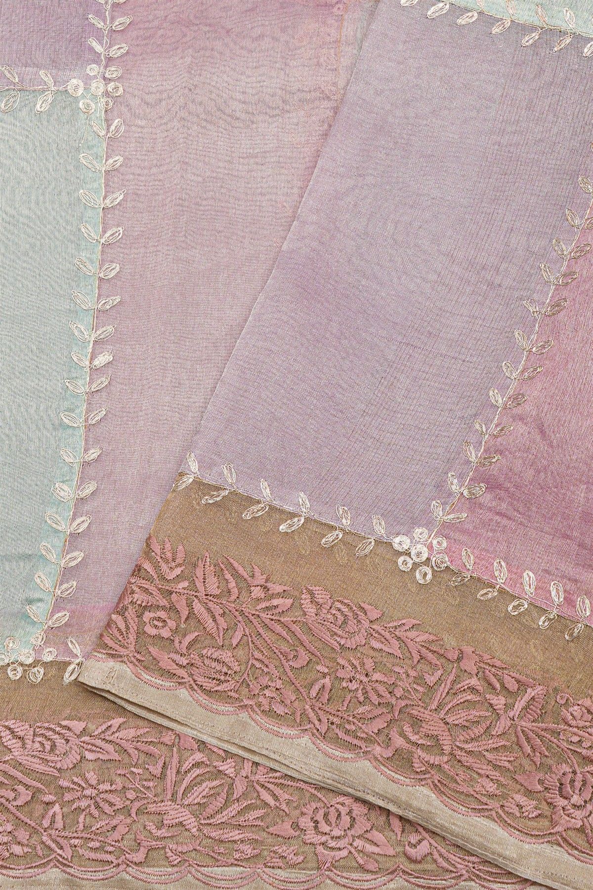 Designer Kora Multi-Colour Saree