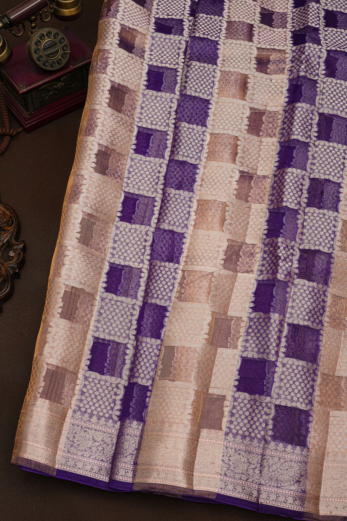 Fancy Kora Dual Colour Saree