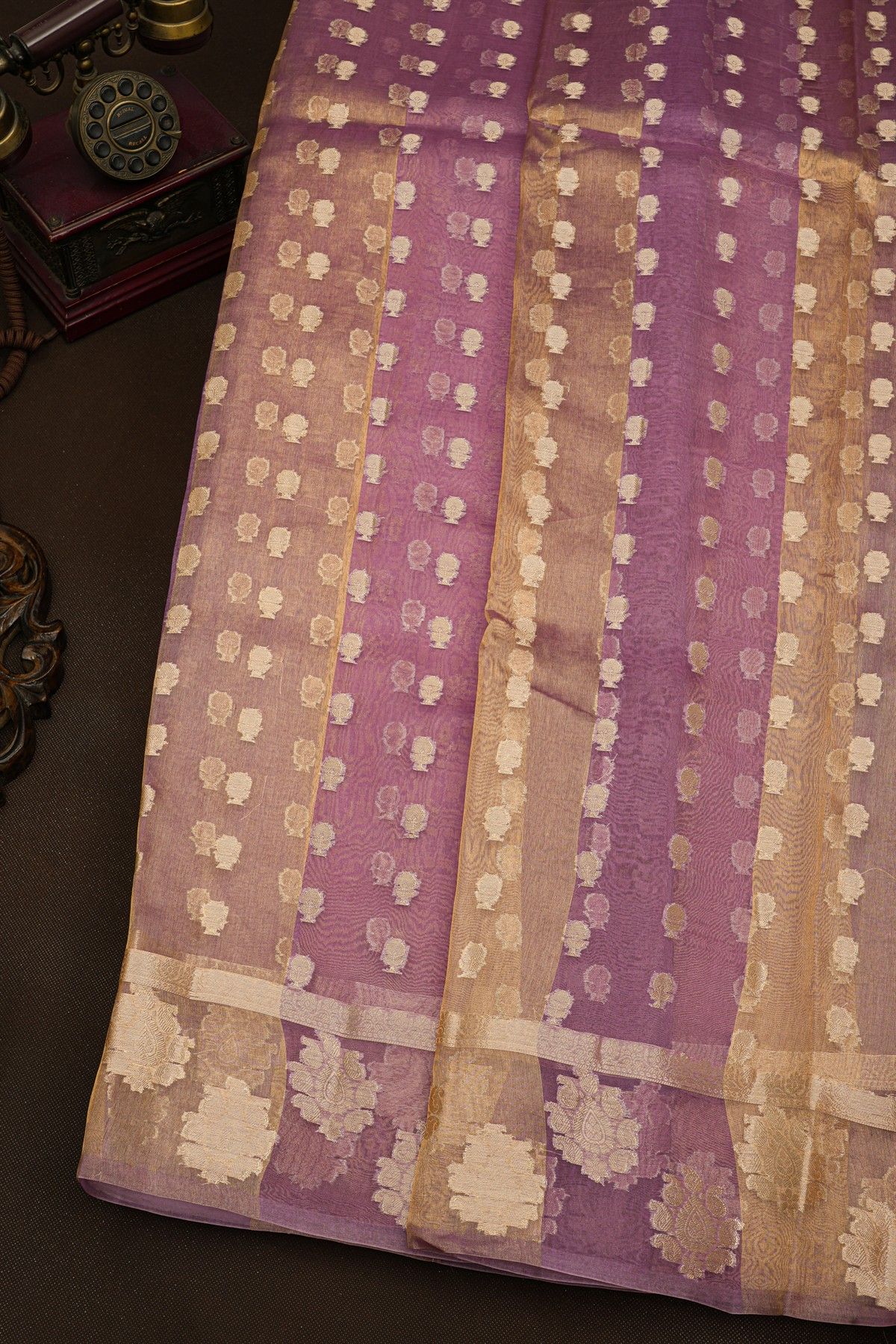 Fancy Kora Dual Colour Saree