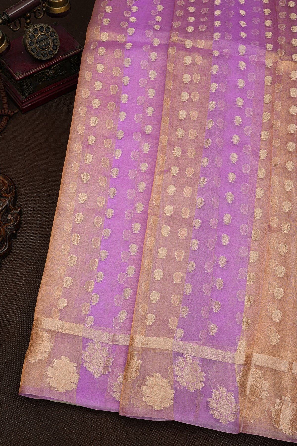 Fancy Kora Dual Colour Saree