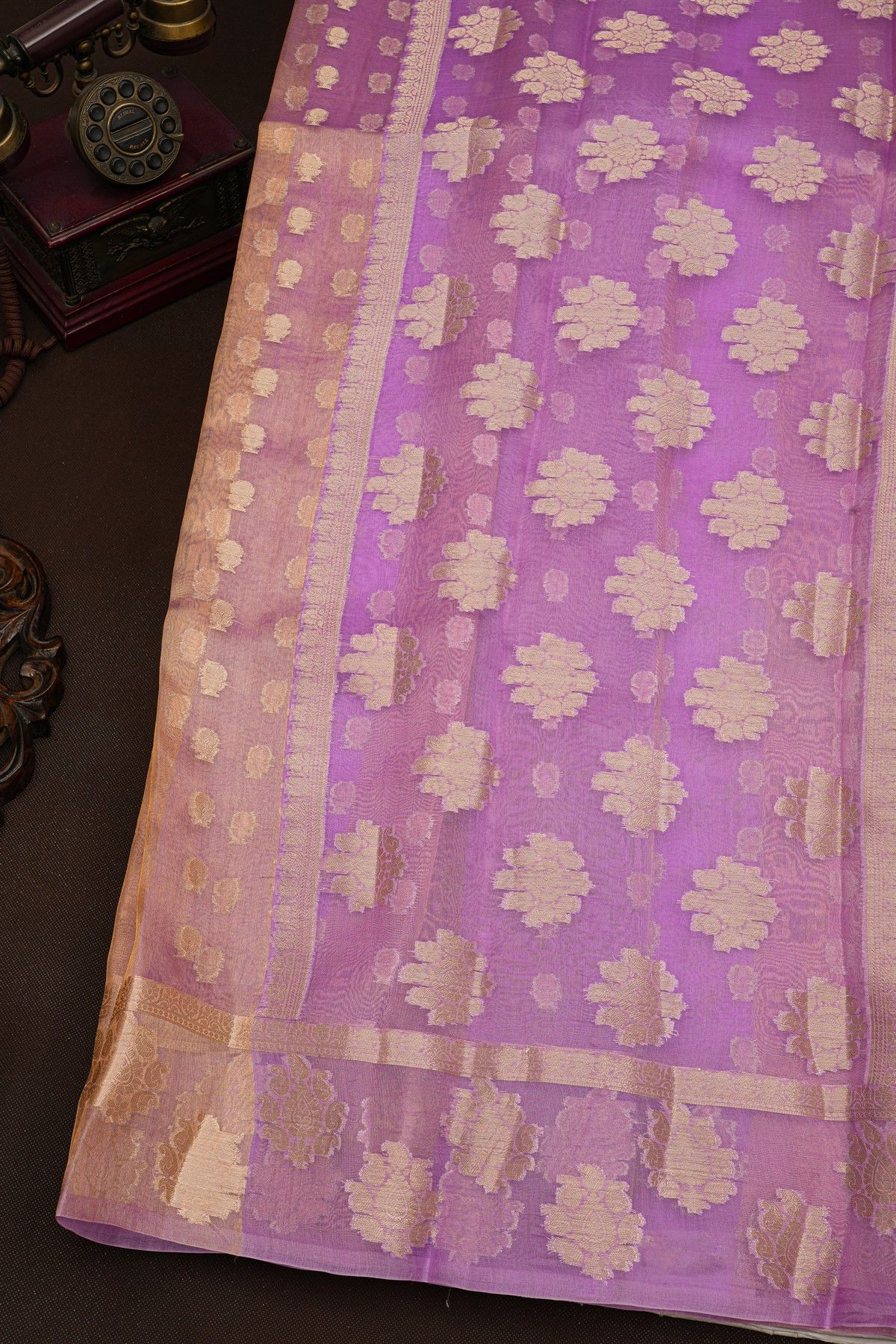 Fancy Kora Dual Colour Saree