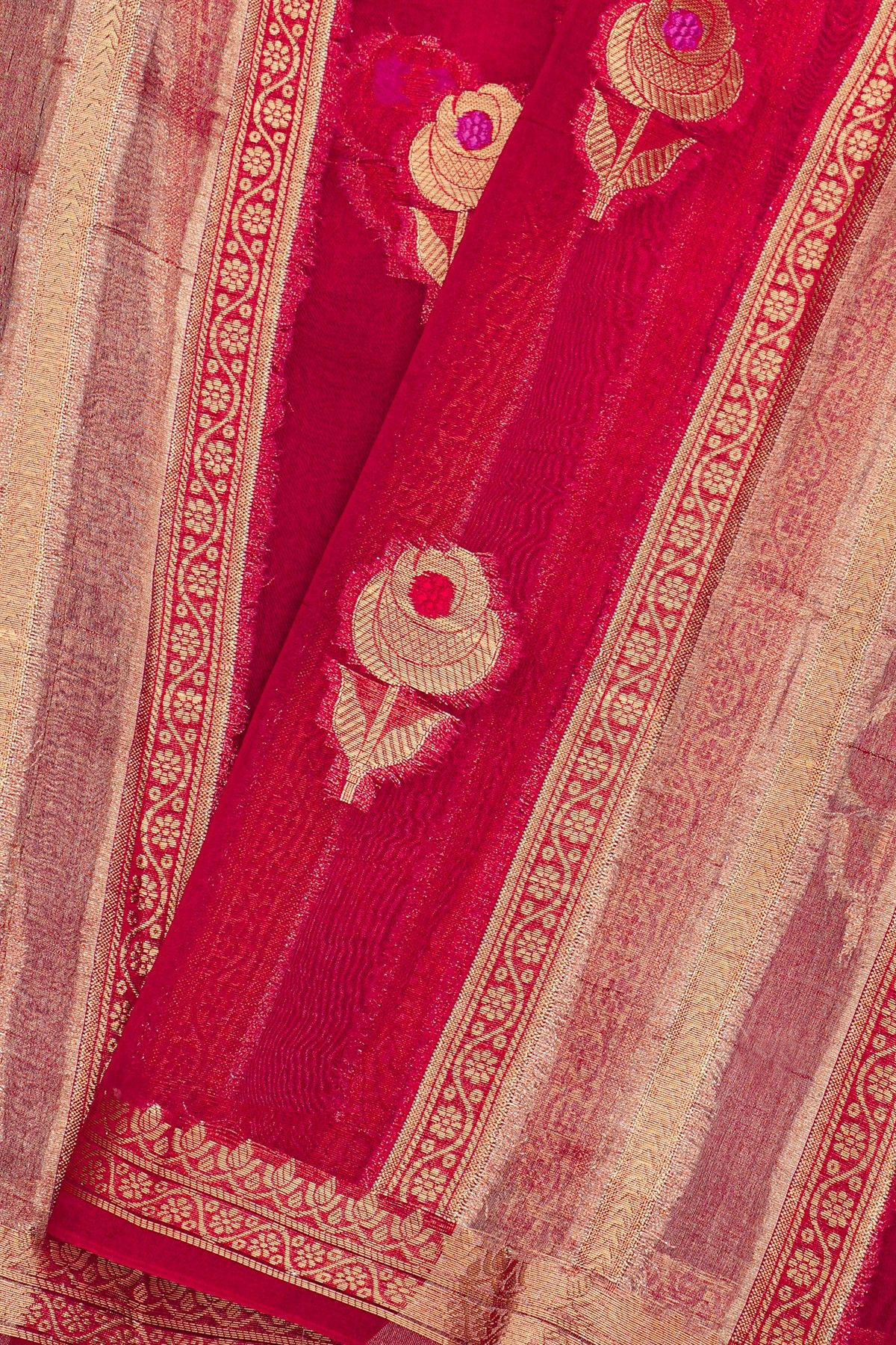 Fancy Kora Multi-Colour Saree