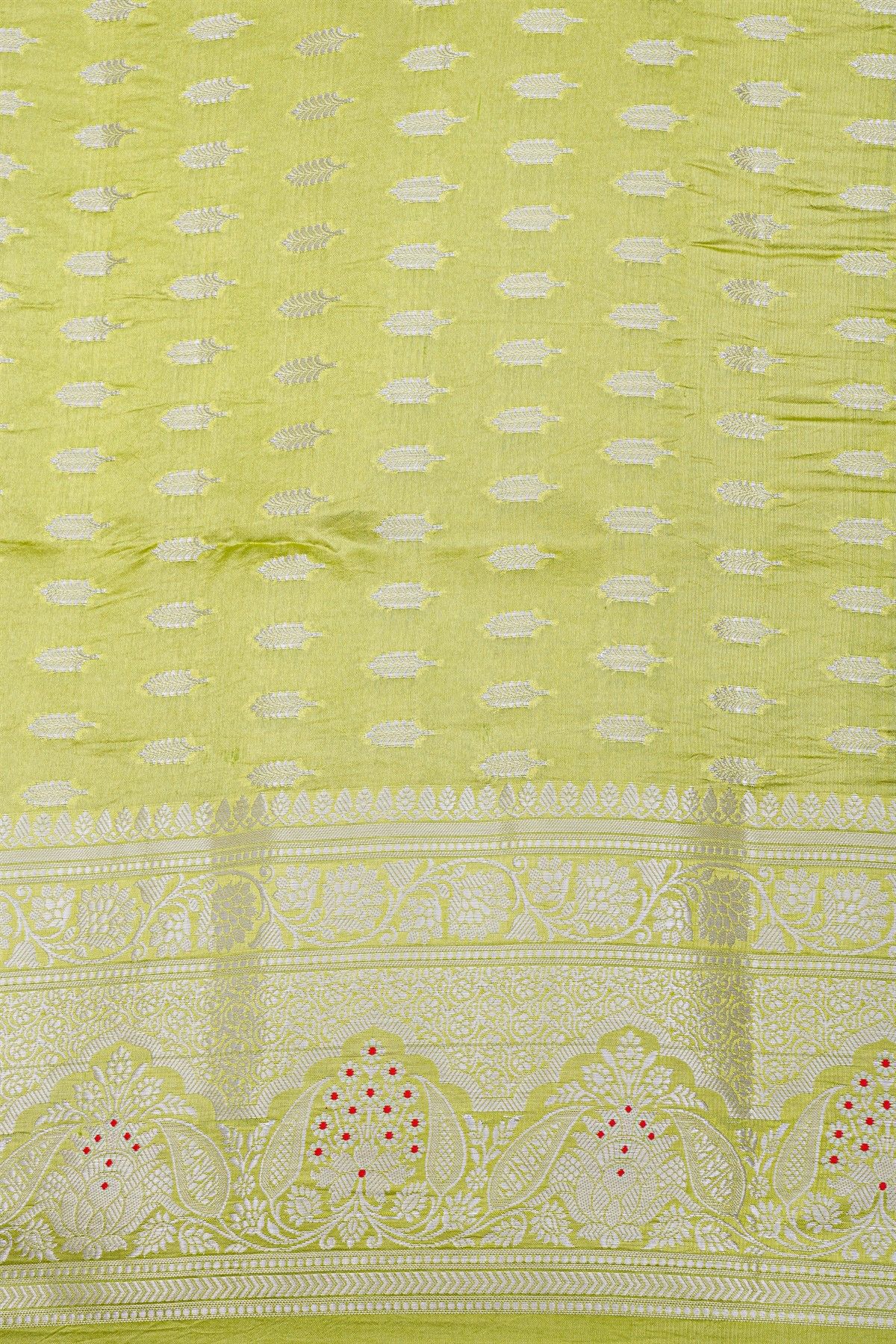 Fancy Matka Silk Bottle Green Saree