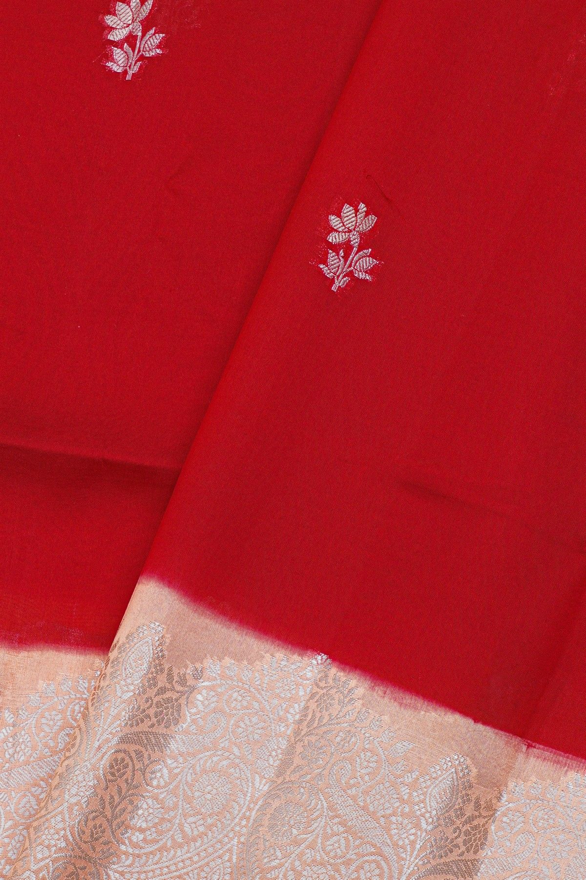 Fancy Matka Silk Red Saree