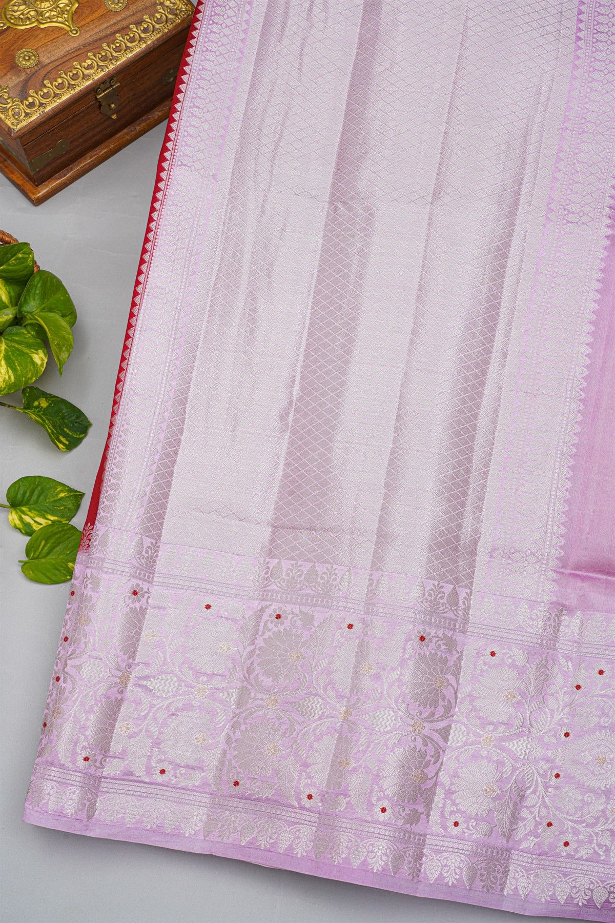 Fancy Matka Silk Red Saree