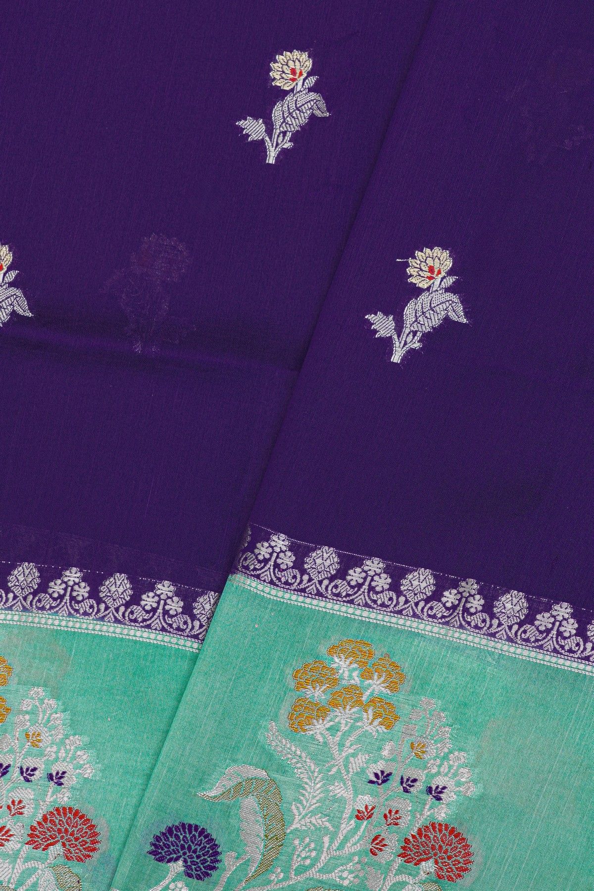 Fancy Matka Silk Navy Blue Saree