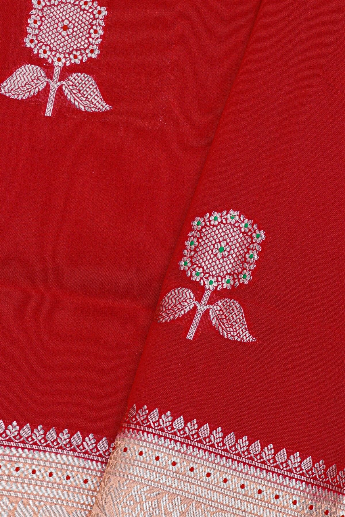 Fancy Matka Silk Red Saree