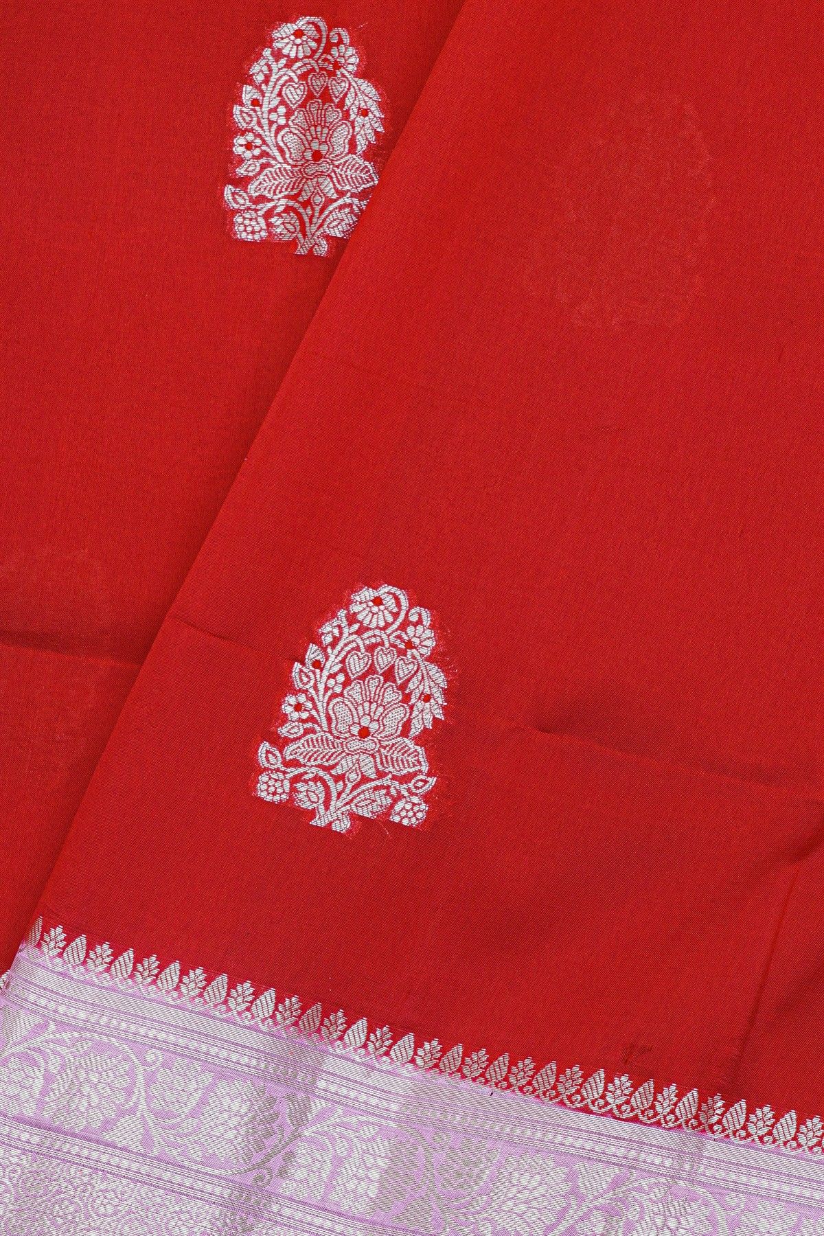 Fancy Matka Silk Red Saree