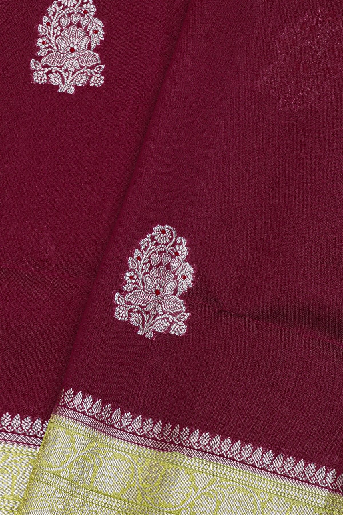 Fancy Matka Silk Maroon Saree