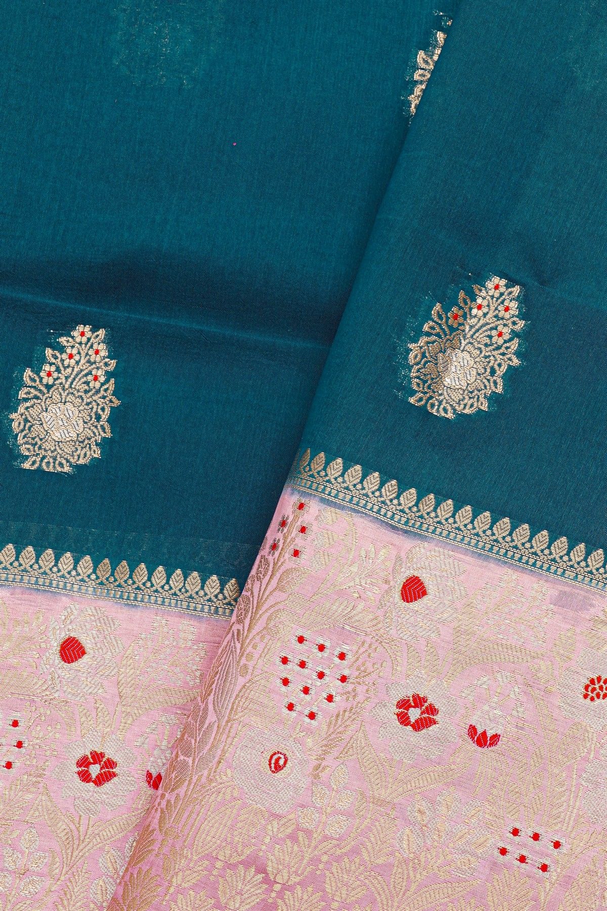 Fancy Matka Silk Blue Saree