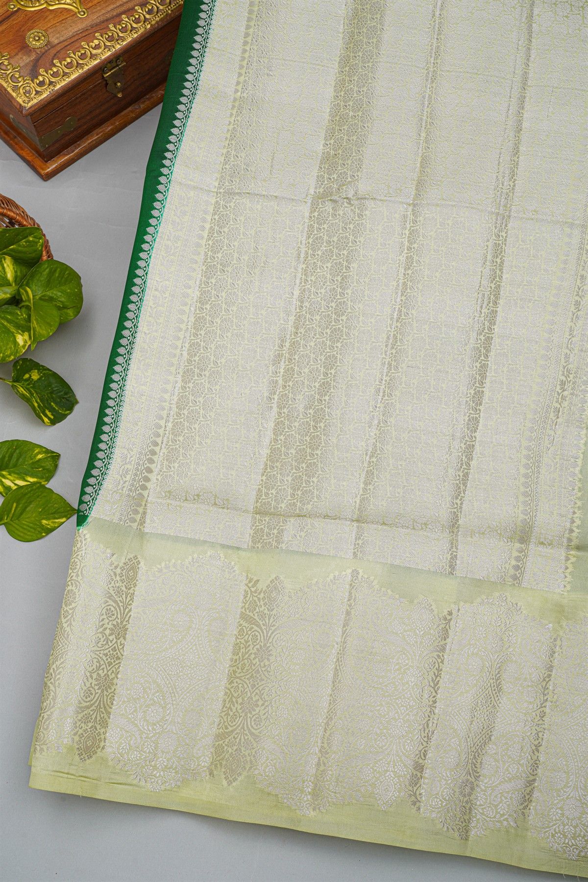 Fancy Matka Silk Bottle Green Saree