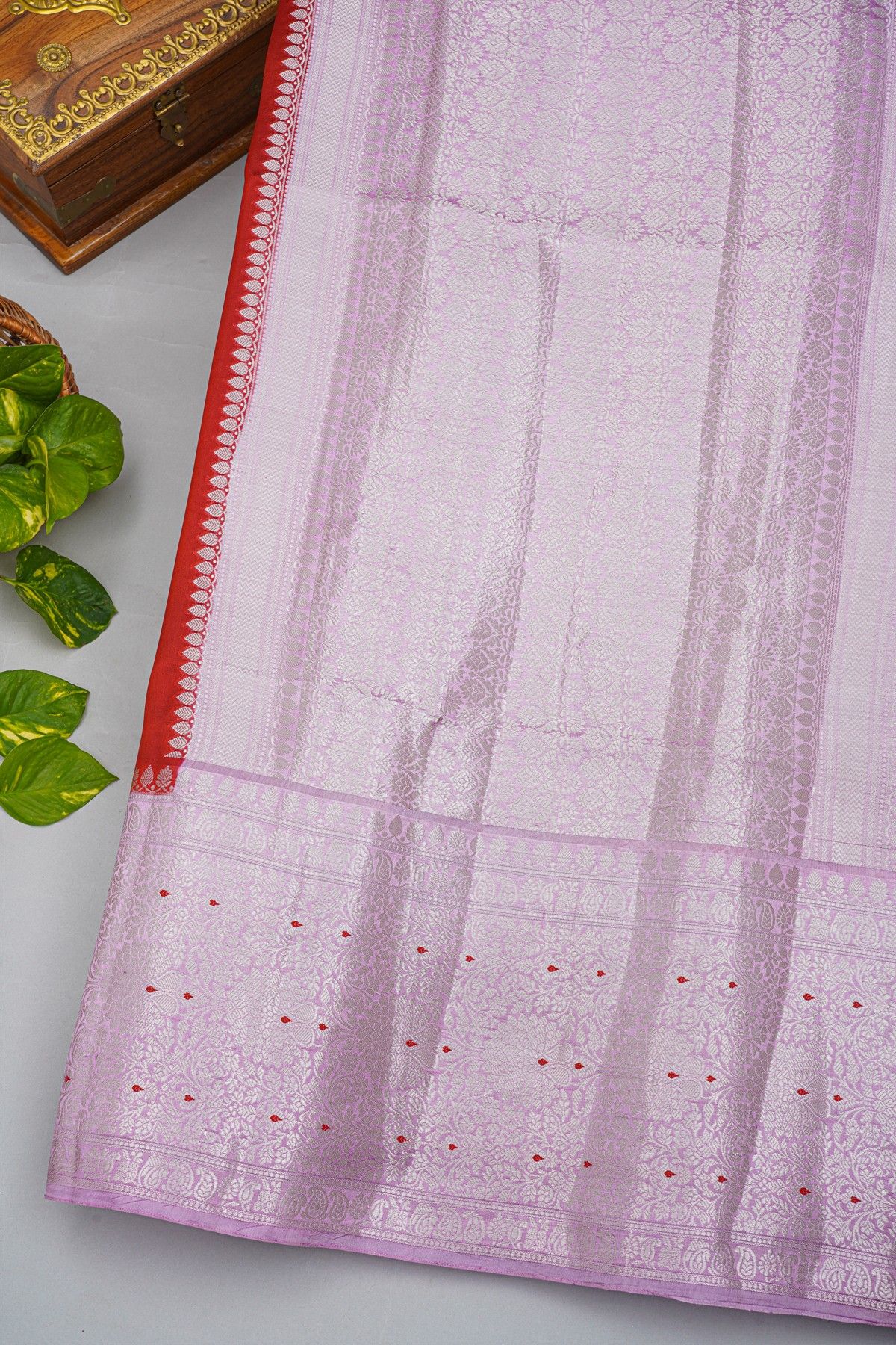 Fancy Matka Silk Red Saree
