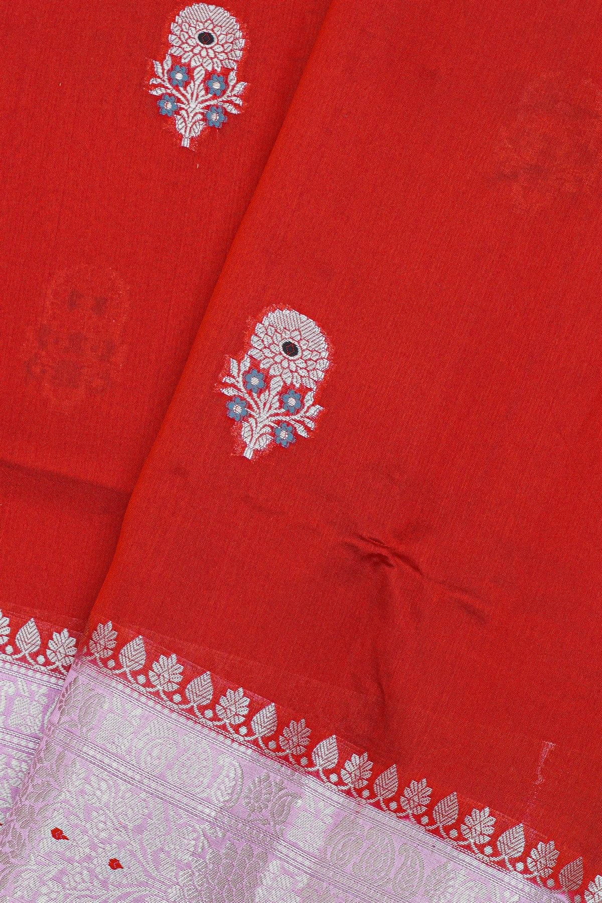 Fancy Matka Silk Red Saree