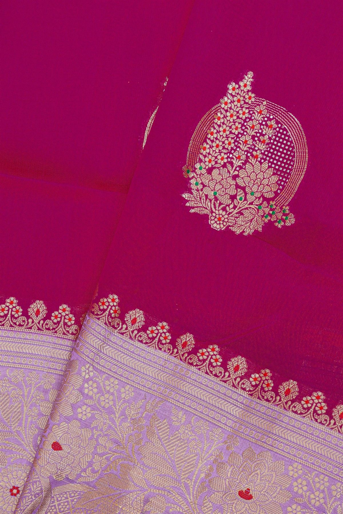 Fancy Matka Silk Magenta Saree