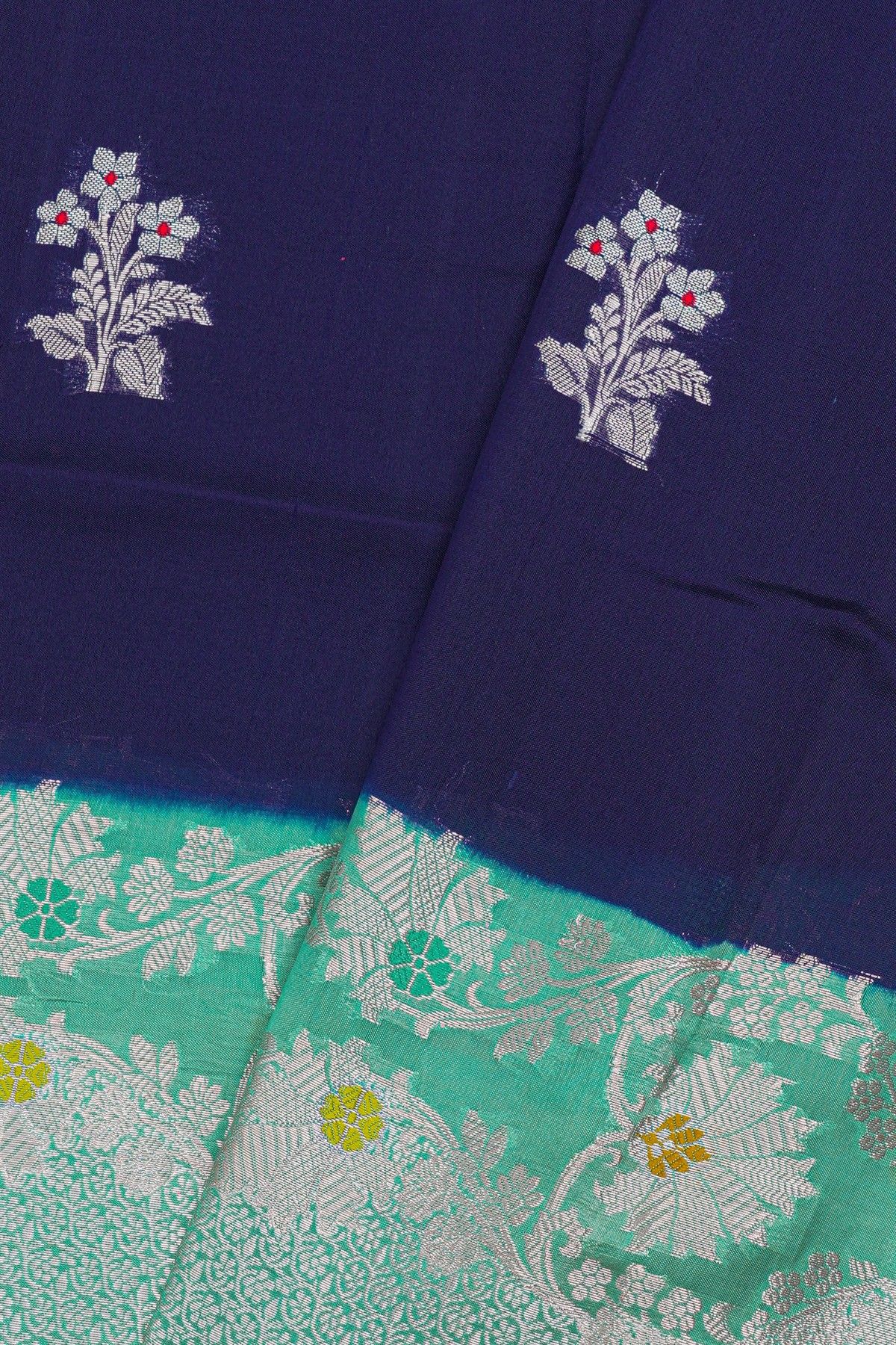 Fancy Matka Silk Navy Blue Saree