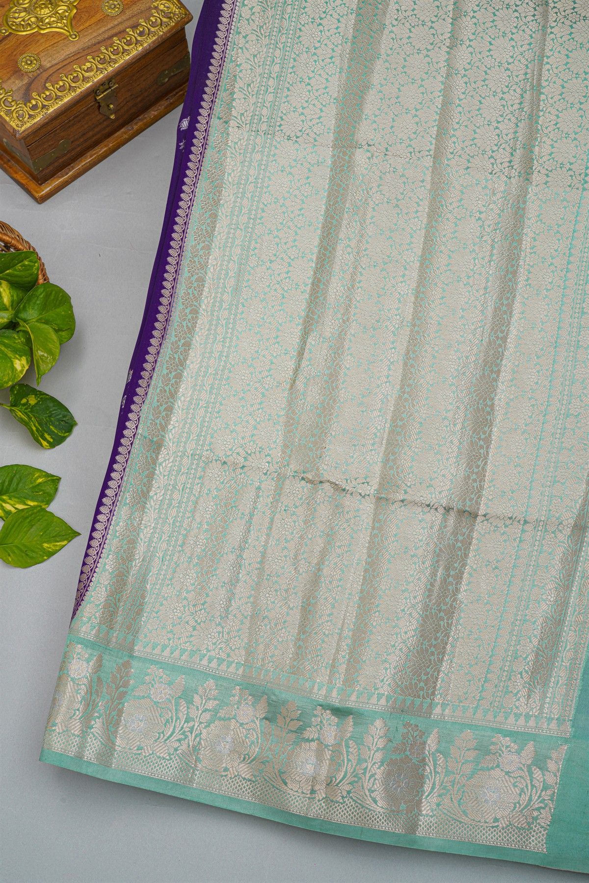Fancy Matka Silk Royal Blue Saree