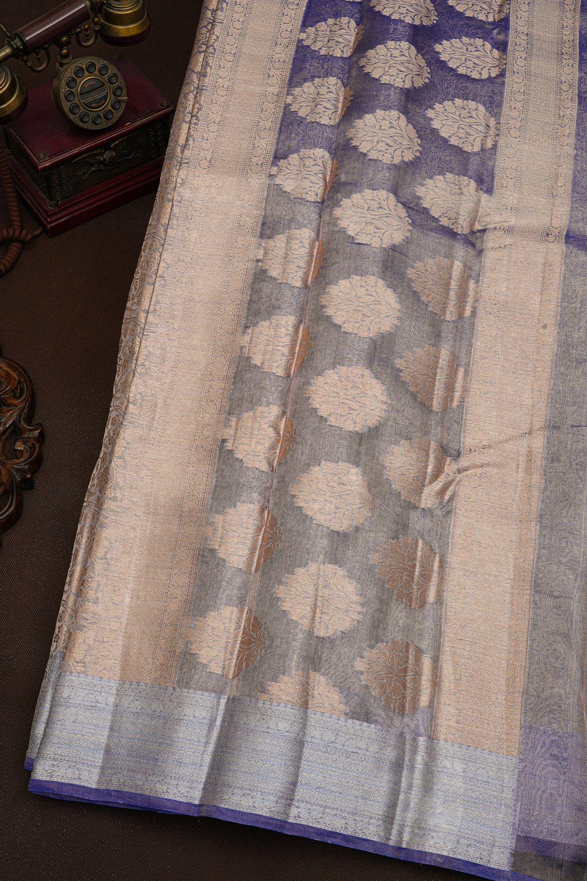 Fancy Kora Dual Colour Saree