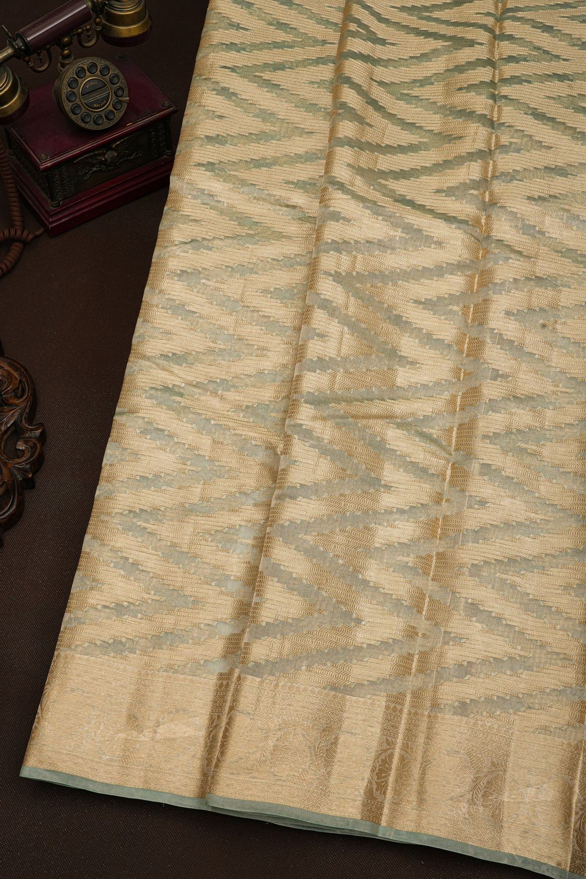 Fancy Kora Dual Colour Saree