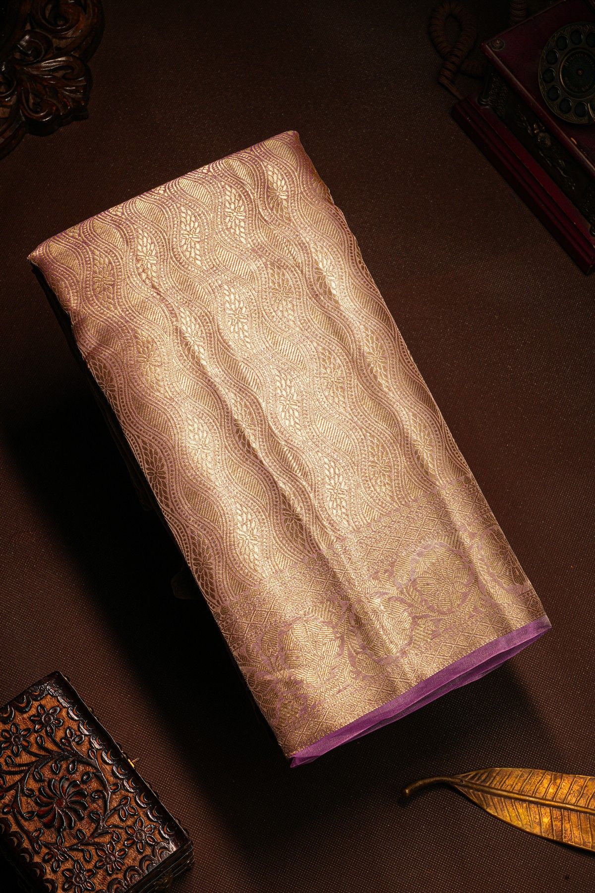 Fancy Kora Lavender Saree