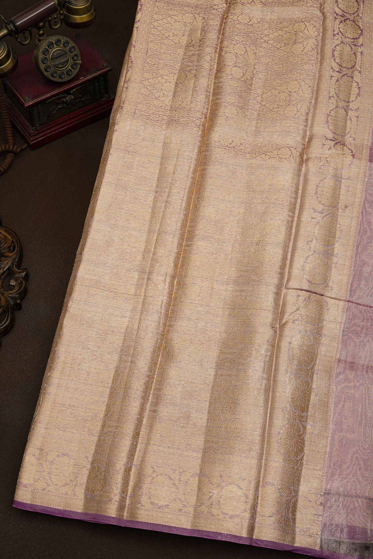 Fancy Kora Lavender Saree