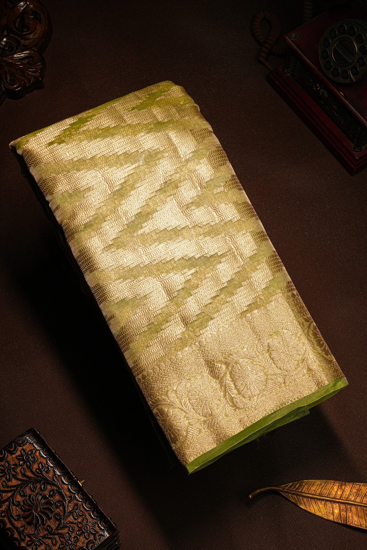 Fancy Kora Green Saree