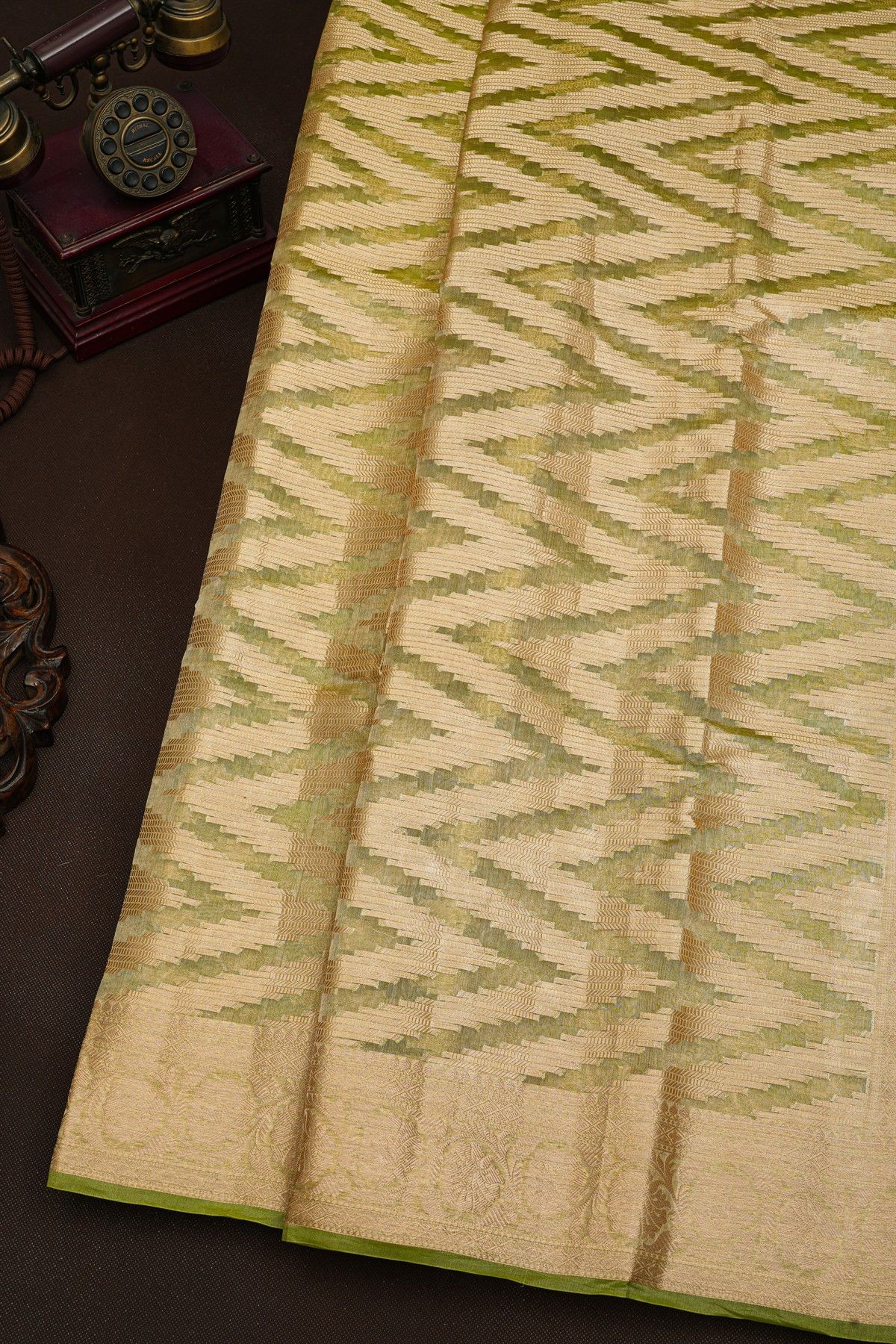 Fancy Kora Green Saree