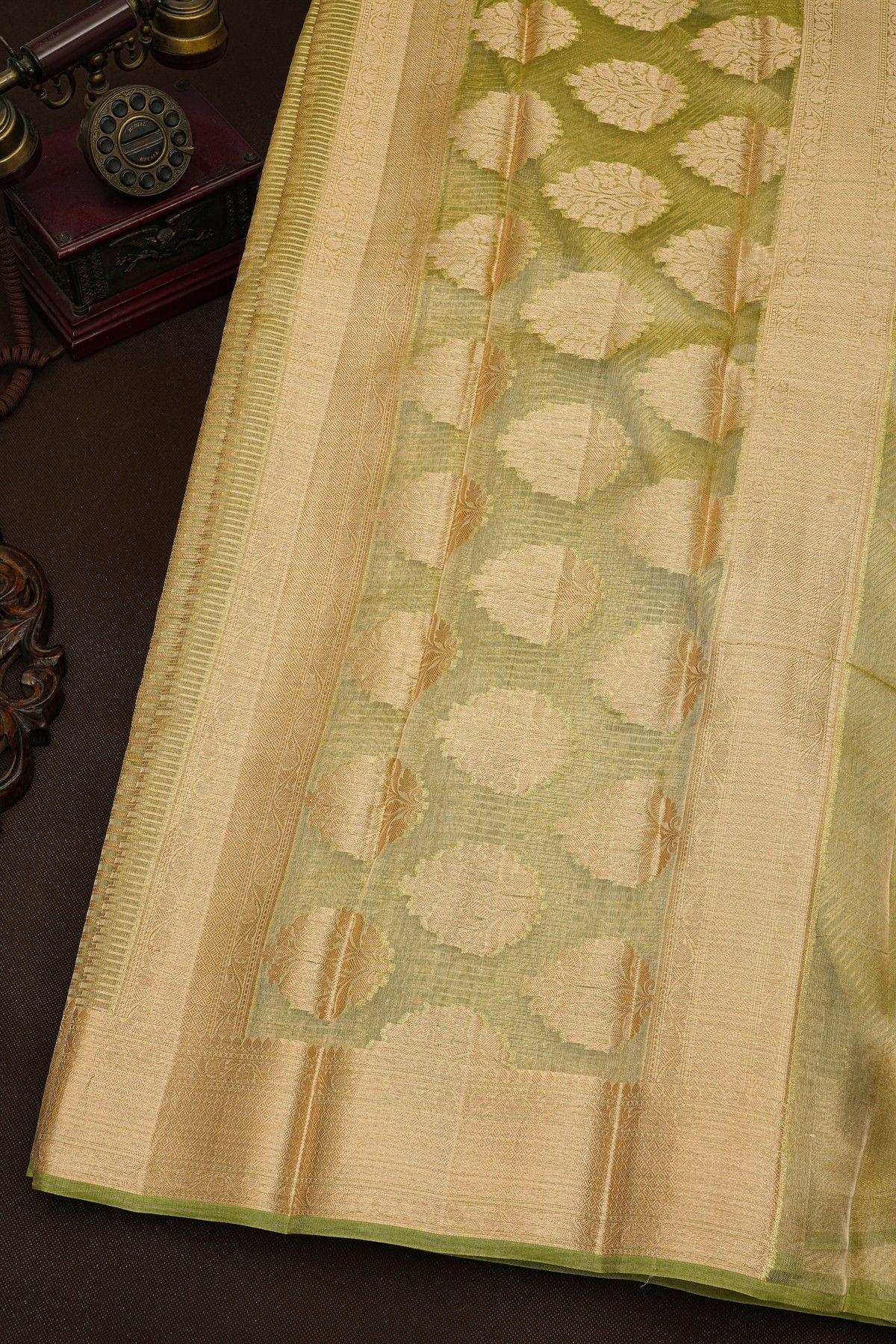 Fancy Kora Green Saree