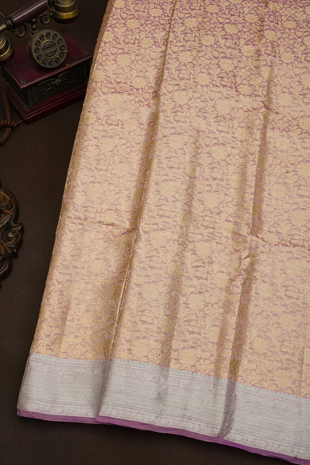 Fancy Kora Lavender Saree