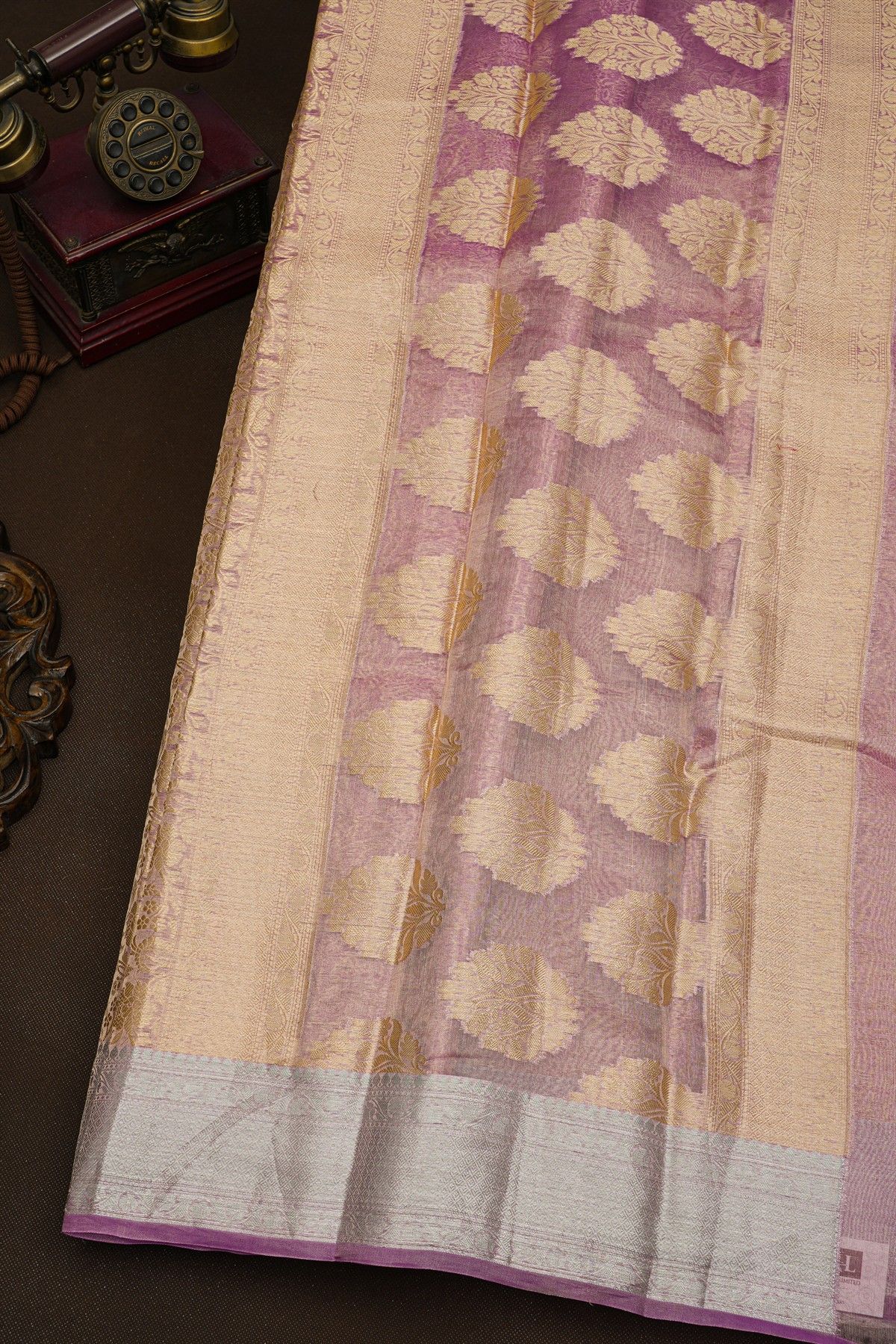 Fancy Kora Lavender Saree