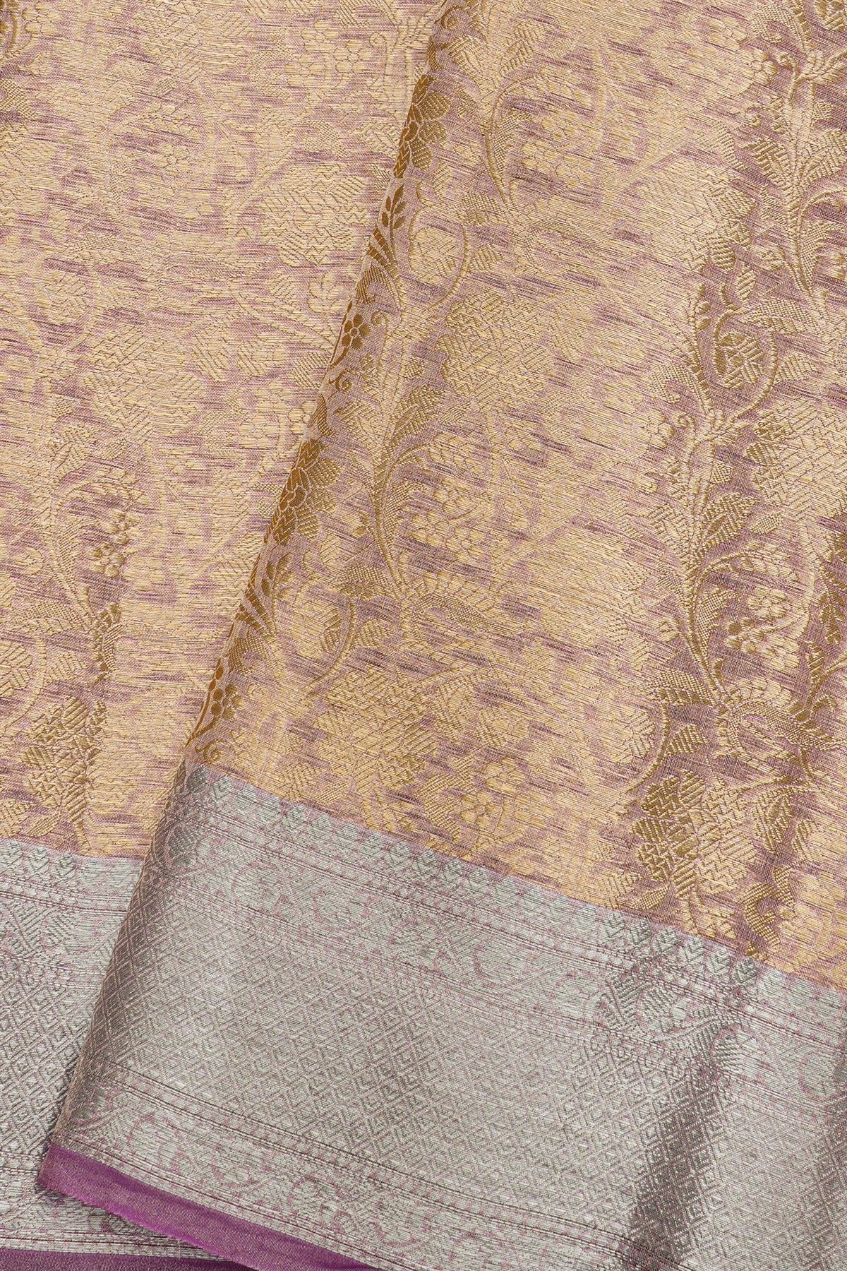 Fancy Kora Lavender Saree