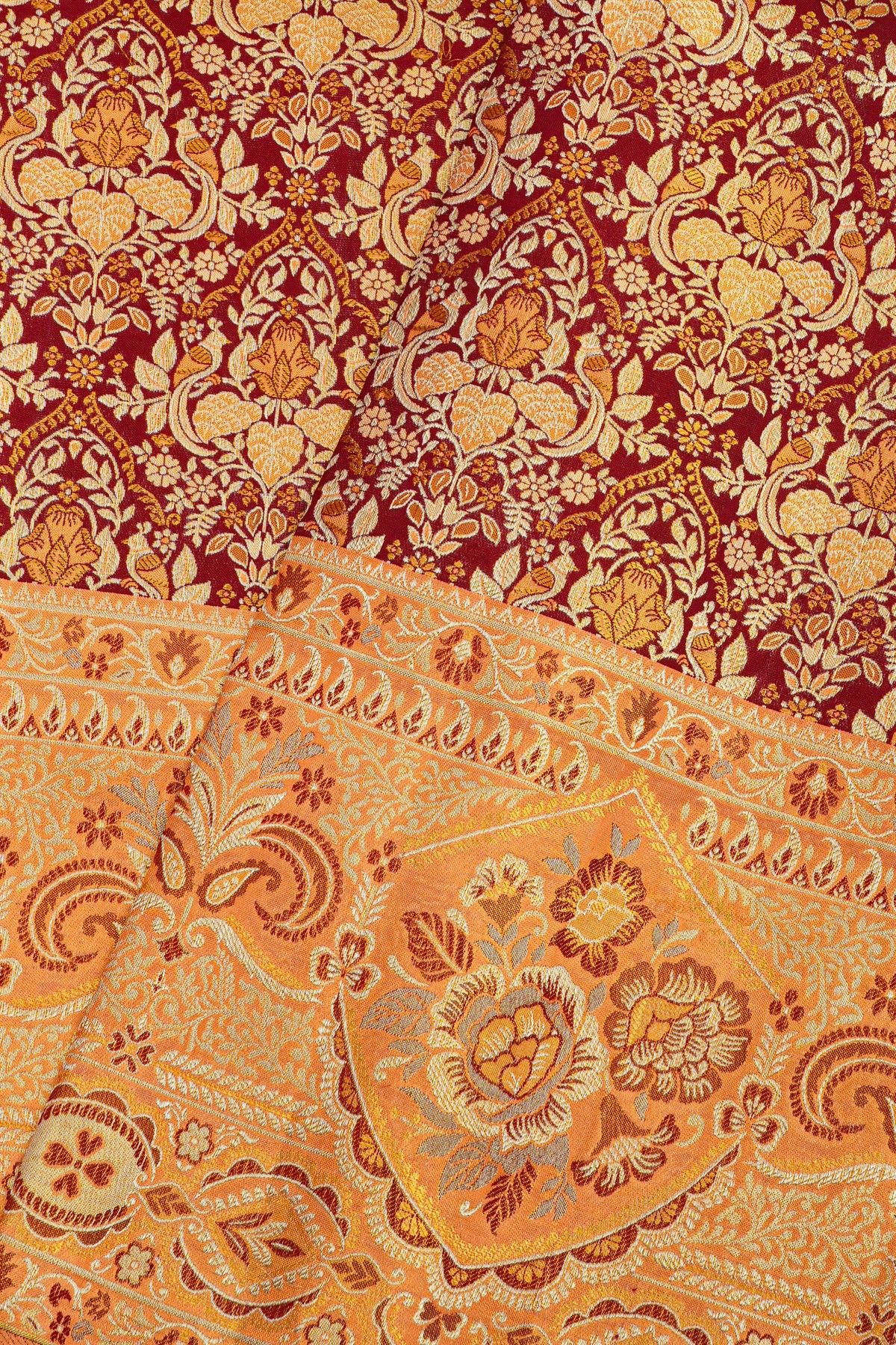 Kancheepuram Silk Maroon Saree