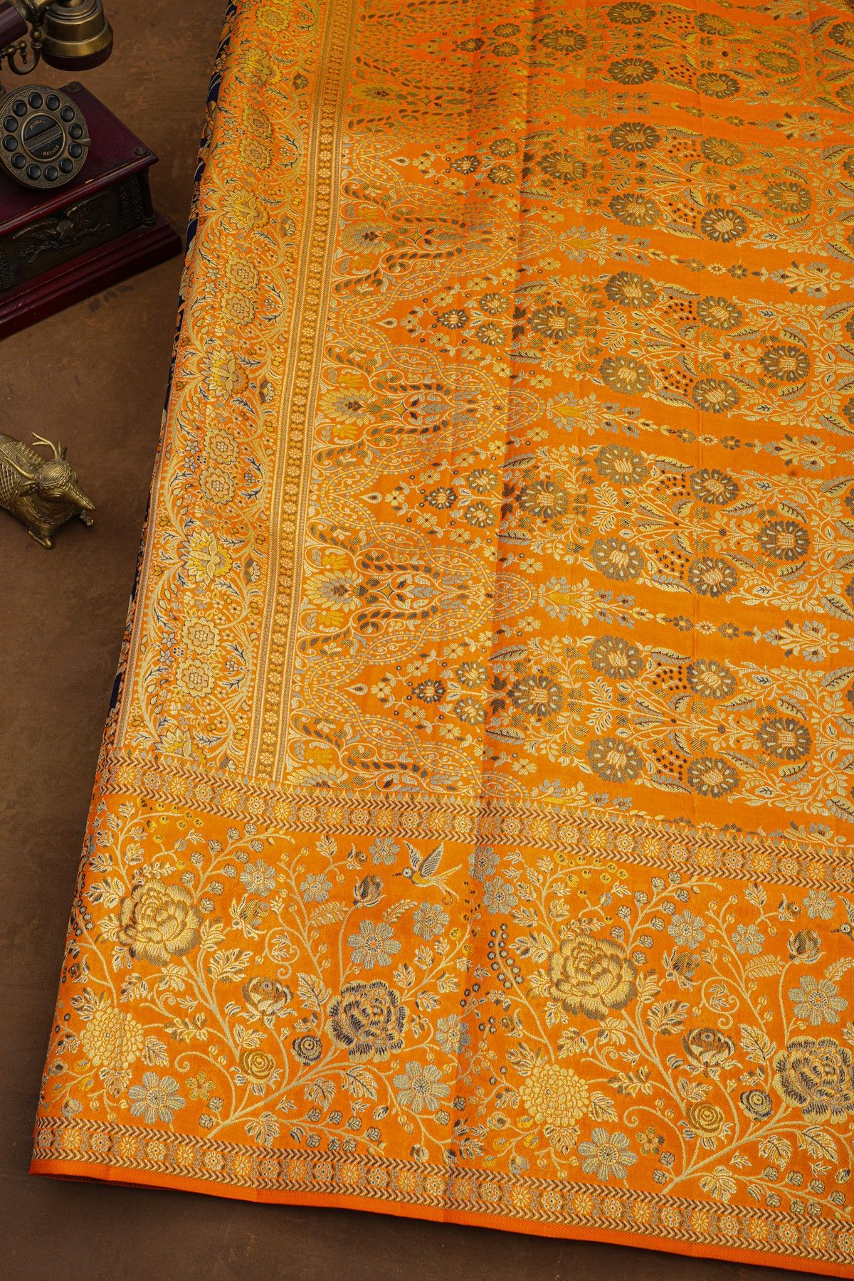 Kancheepuram Silk Navy Blue Saree